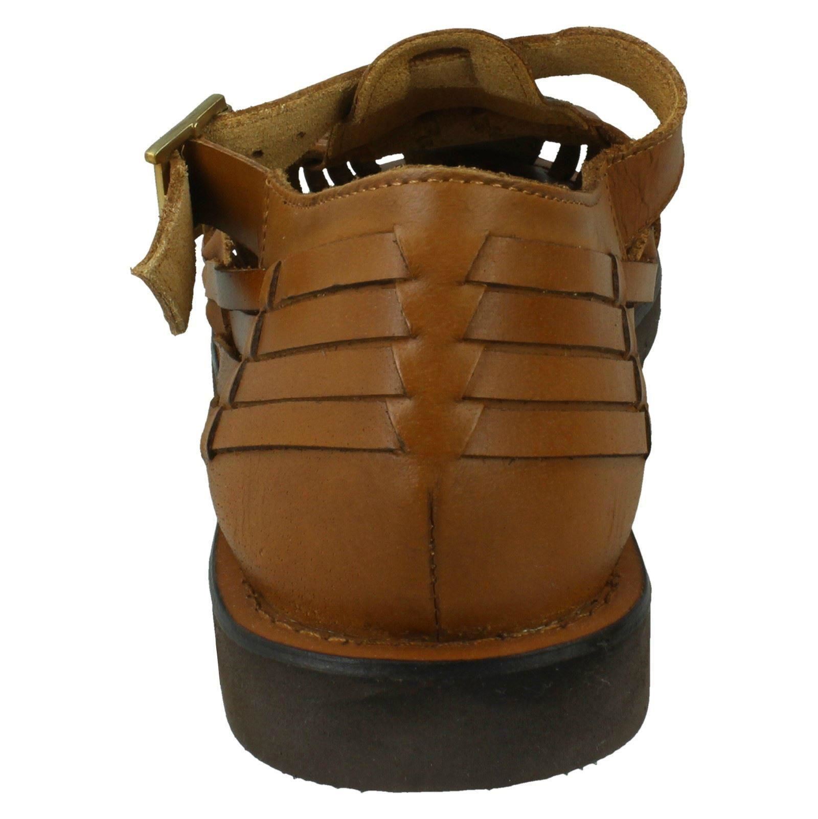 weaved leather sandals