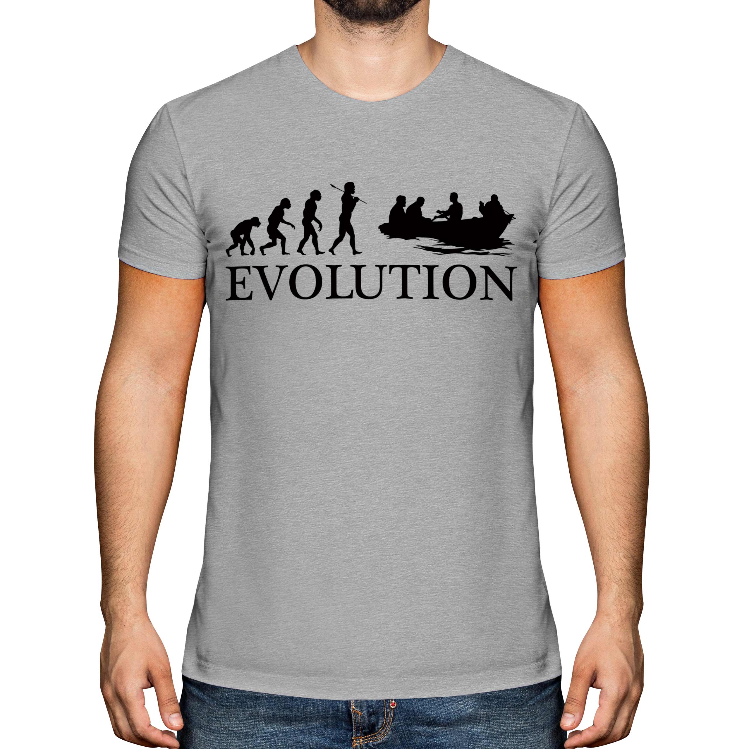 Bote de Remos Evolución Hombre Camiseta Top Regalo Rower Regalo S