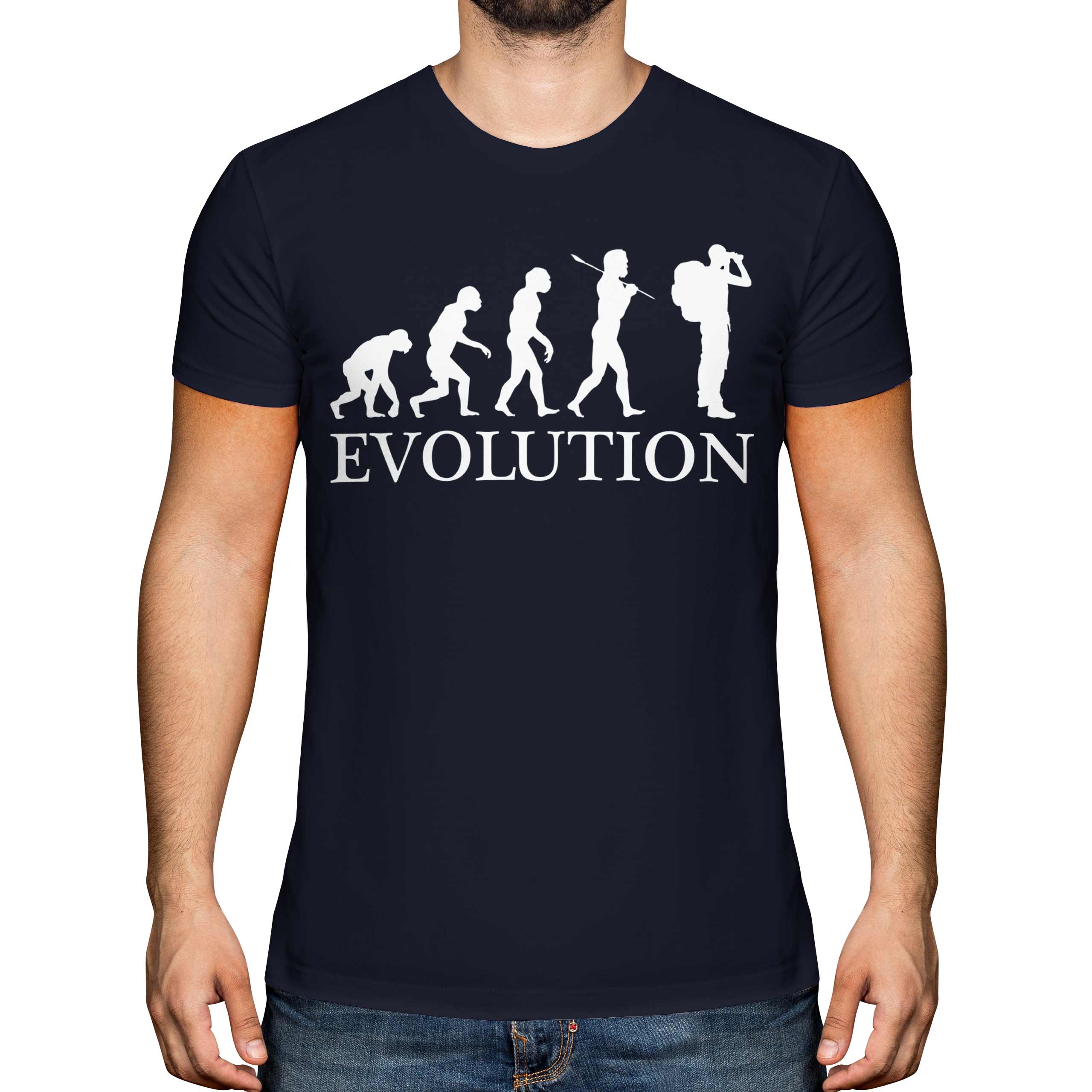 Avventuriero Evolution Uomo T-Shirt Regalo Cappello Completo - Picture 17 of 21