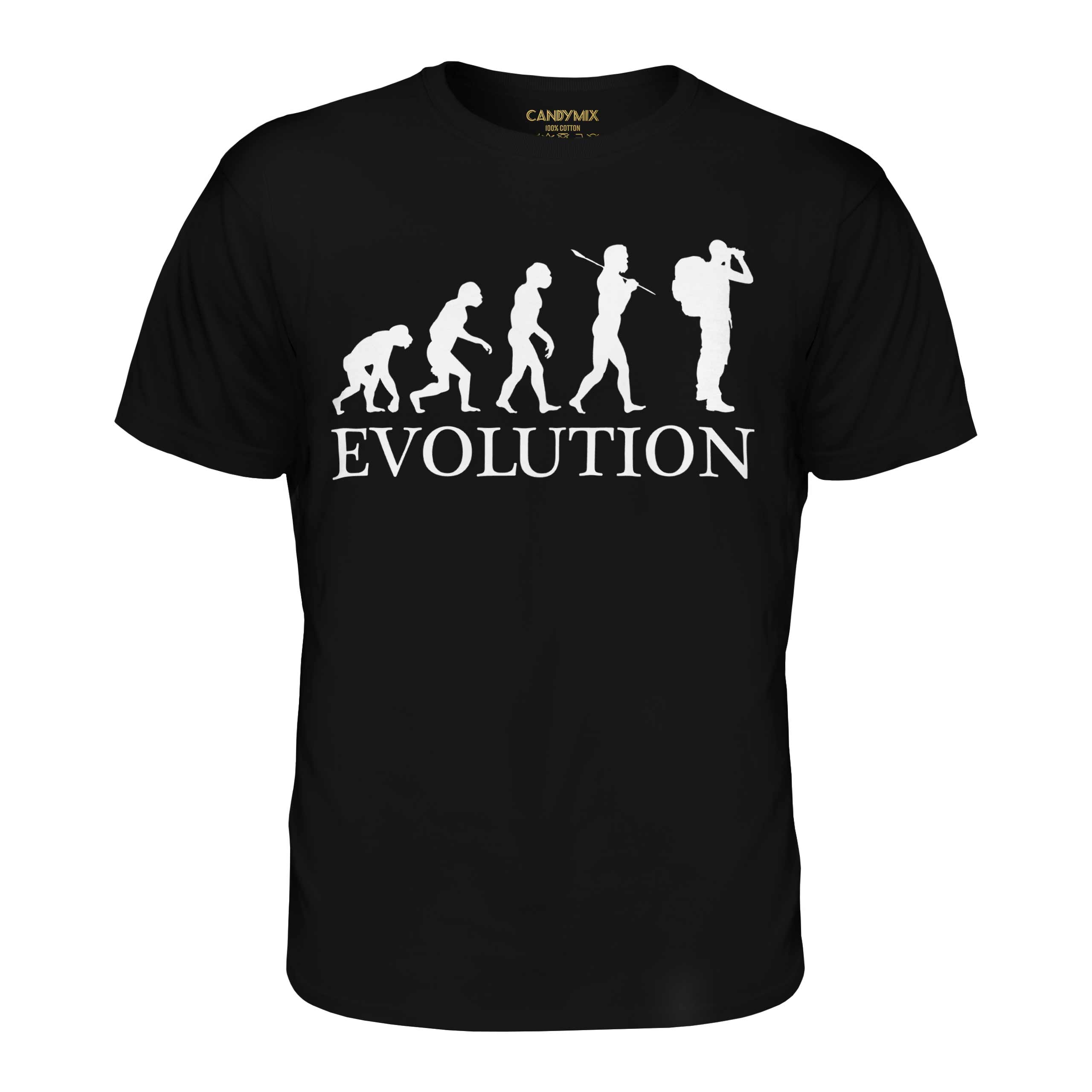 Avventuriero Evolution Uomo T-Shirt Regalo Cappello Completo - Picture 8 of 21