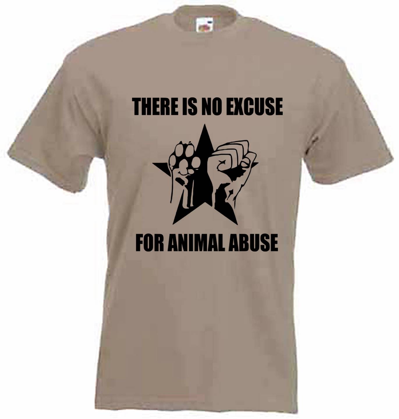 NO EXCUSE FOR ANIMAL ABUSE T-SHIRT Rights Liberation Vegan Vegetarian NO EXCUSE FOR ANIMAL ABUSE T-SHIRT Rights Liberation Vegan Vegetarian