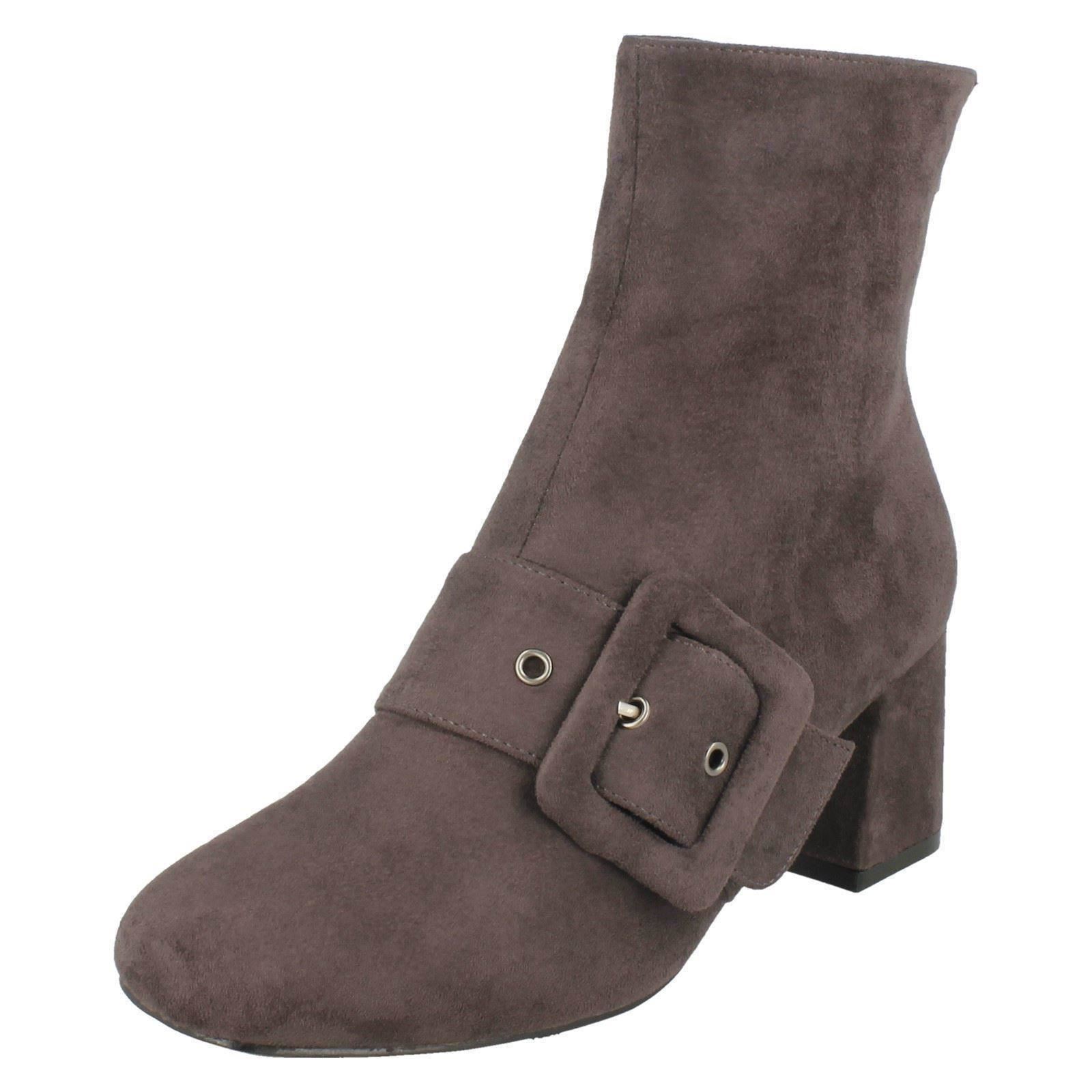 Blocchi di Colore Tacco Stivali Caviglia donna