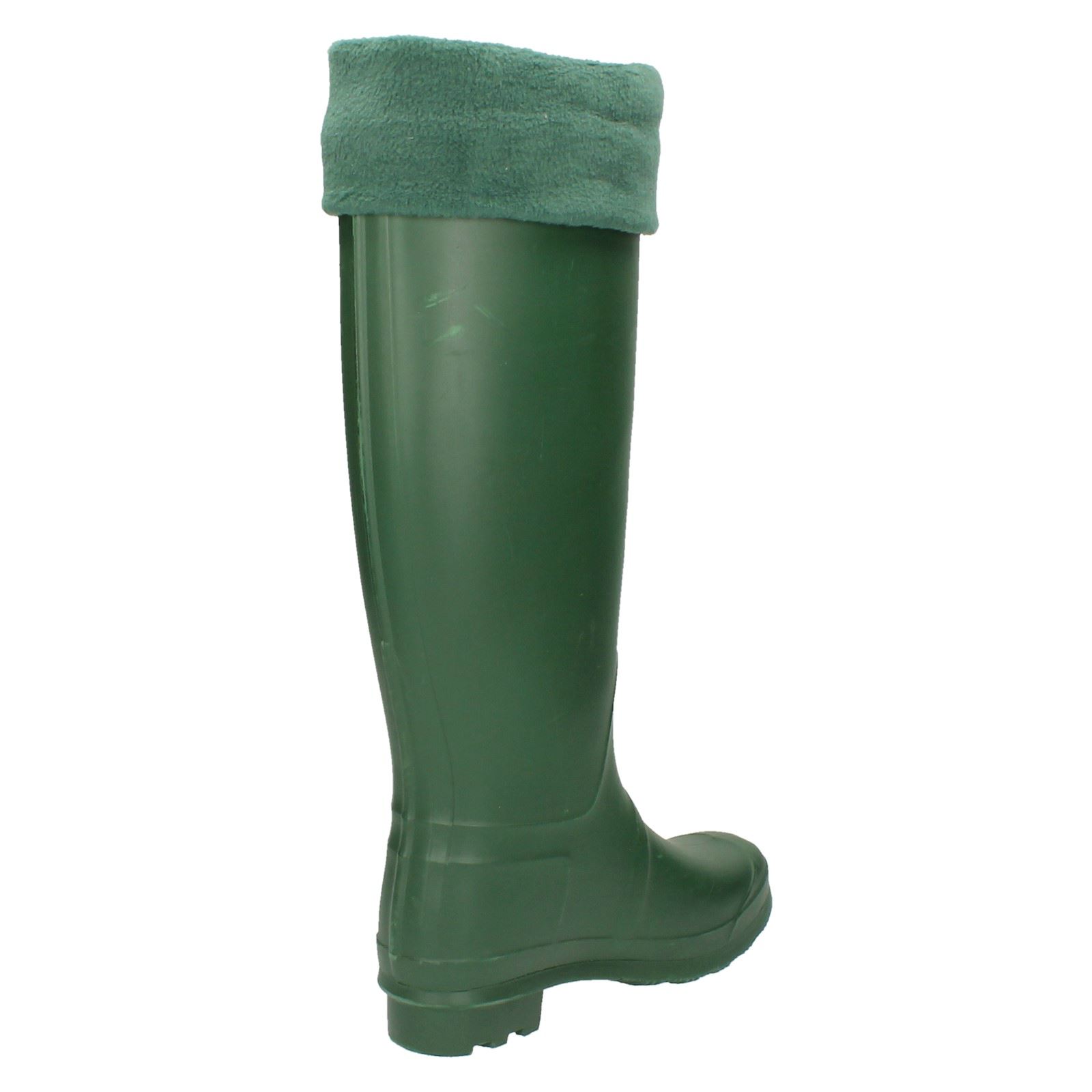 Mujer Spot On ' Forro Polar Botas de Agua - X1R170 | eBay