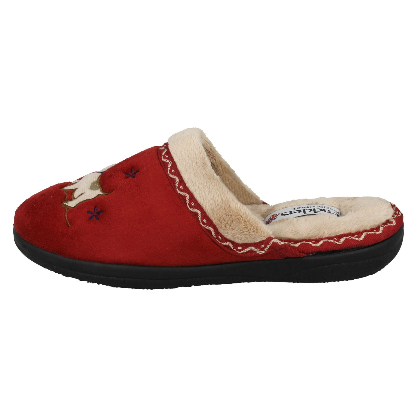 Ladies Padders Wide Fitting Slipper Mules 'Scotty' | eBay