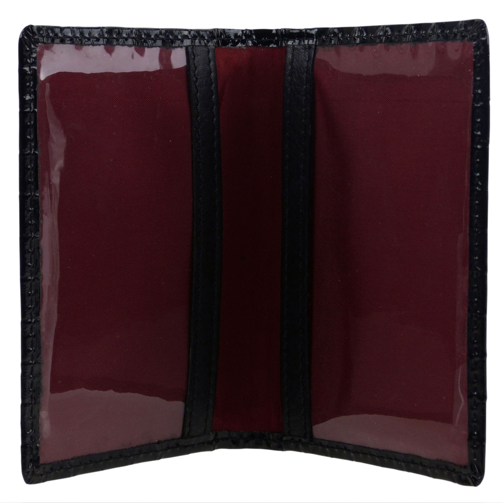 Top QUALITY Stivali in Pelle Borsa Wallet grandi Tri Fold Rosso Top Brand GOLUNSKI