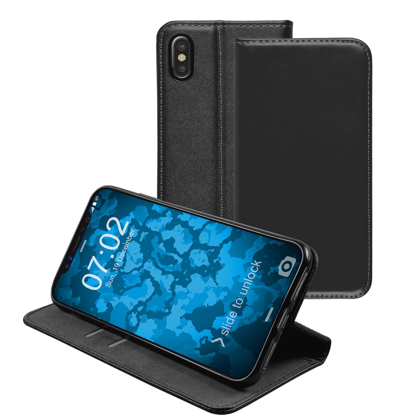 PhoneNatic - Book Phone Case Cover Wallet Case - Black - Picture 10 of 160