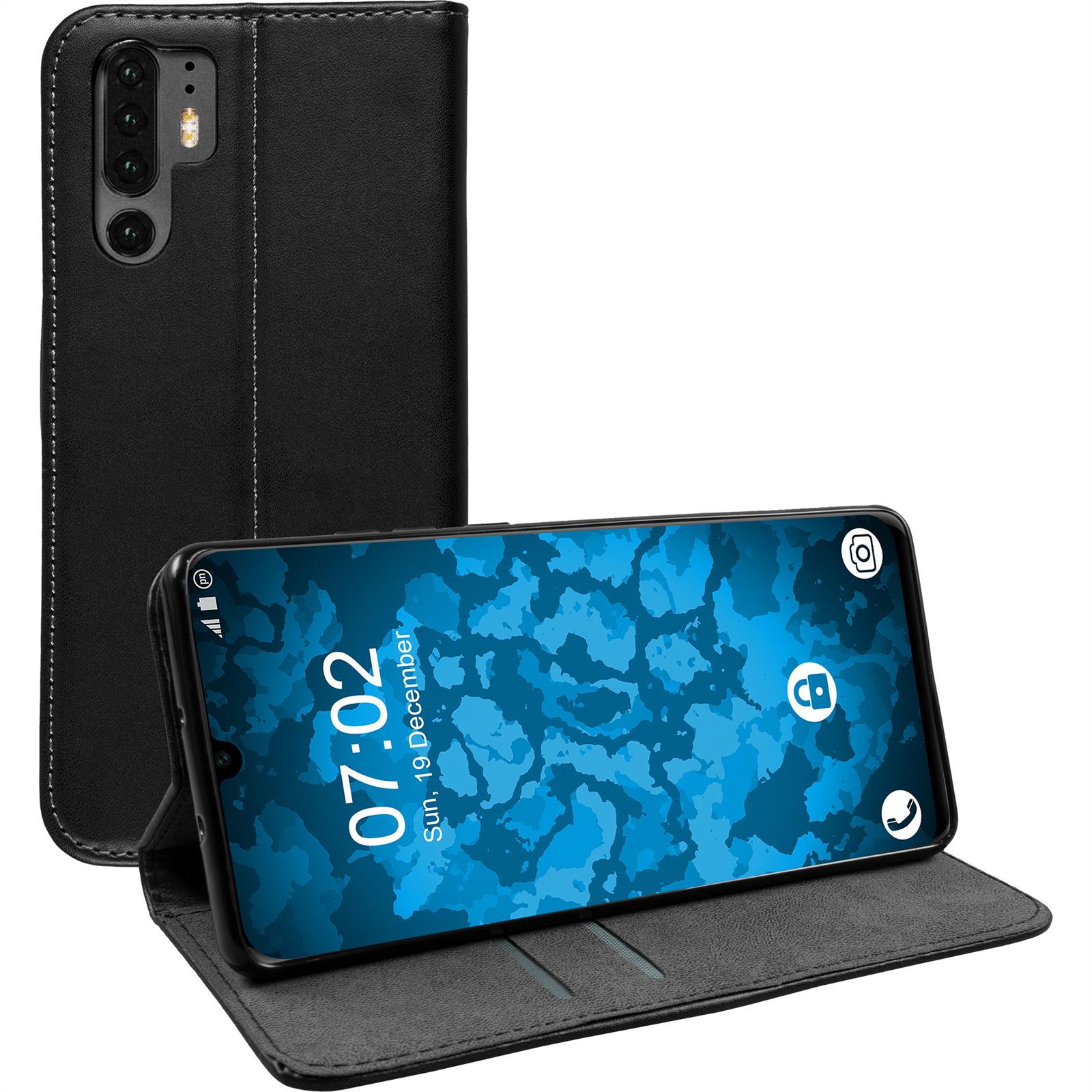PhoneNatic - Book Phone Case Cover Wallet Case - Black - Picture 50 of 160