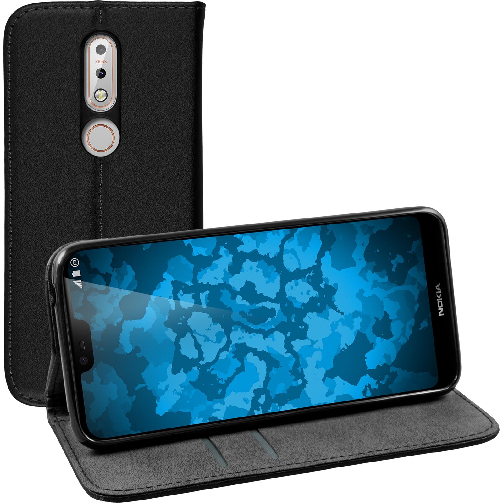 PhoneNatic - Book Phone Case Cover Wallet Case - Black - Picture 98 of 160