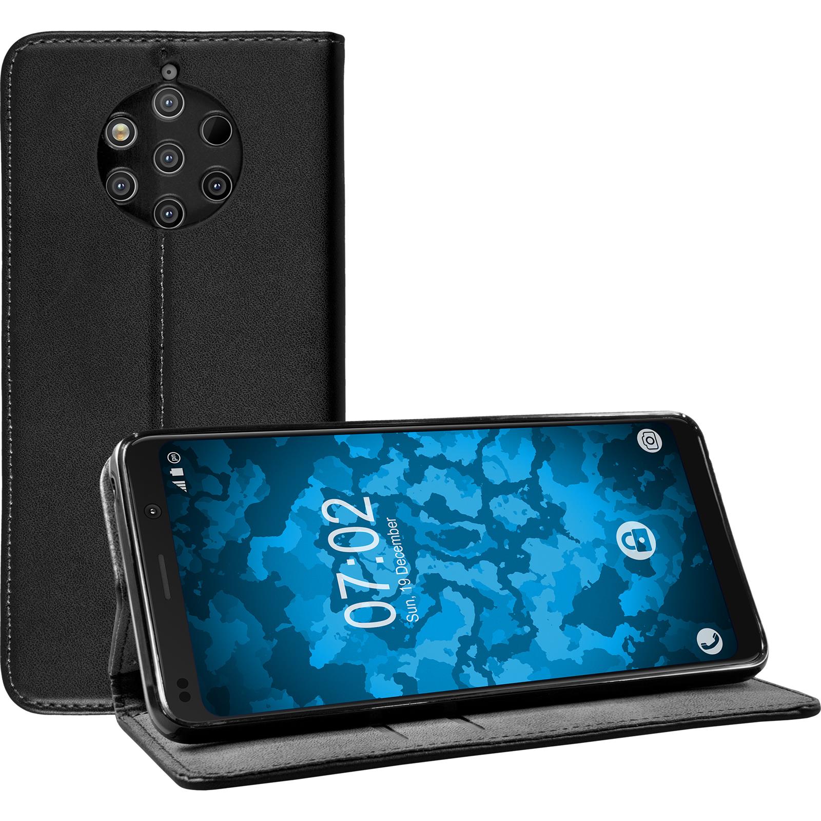 PhoneNatic - Book Phone Case Cover Wallet Case - Black - Picture 100 of 160