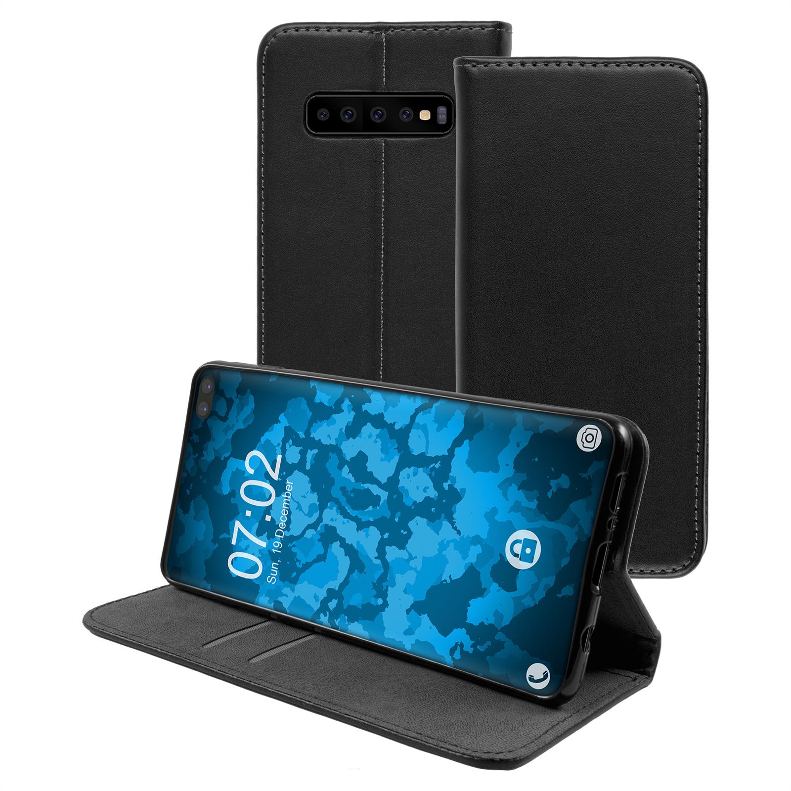 PhoneNatic - Book Phone Case Cover Wallet Case - Black - Picture 125 of 160