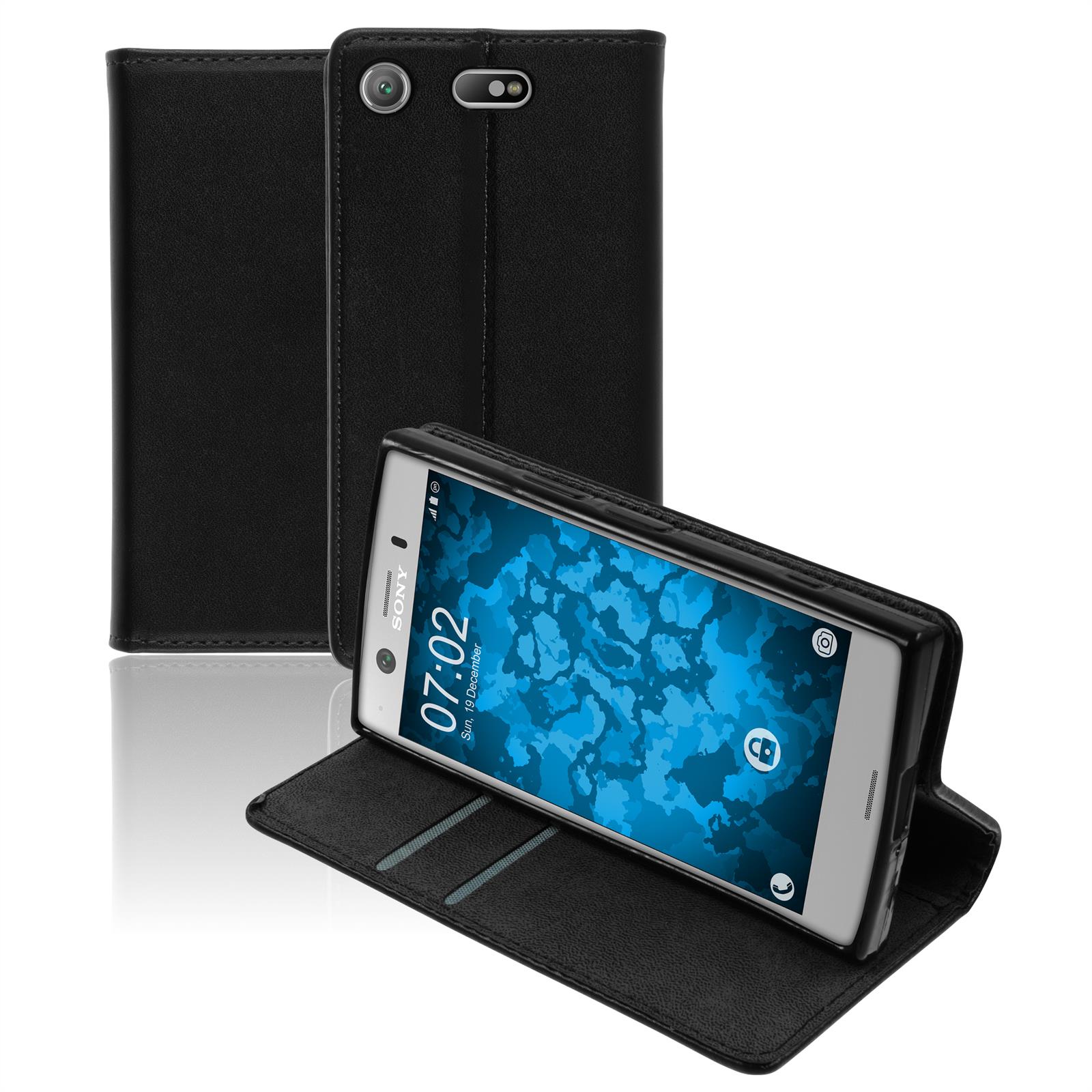 PhoneNatic - Book Phone Case Cover Wallet Case - Black - Picture 146 of 160
