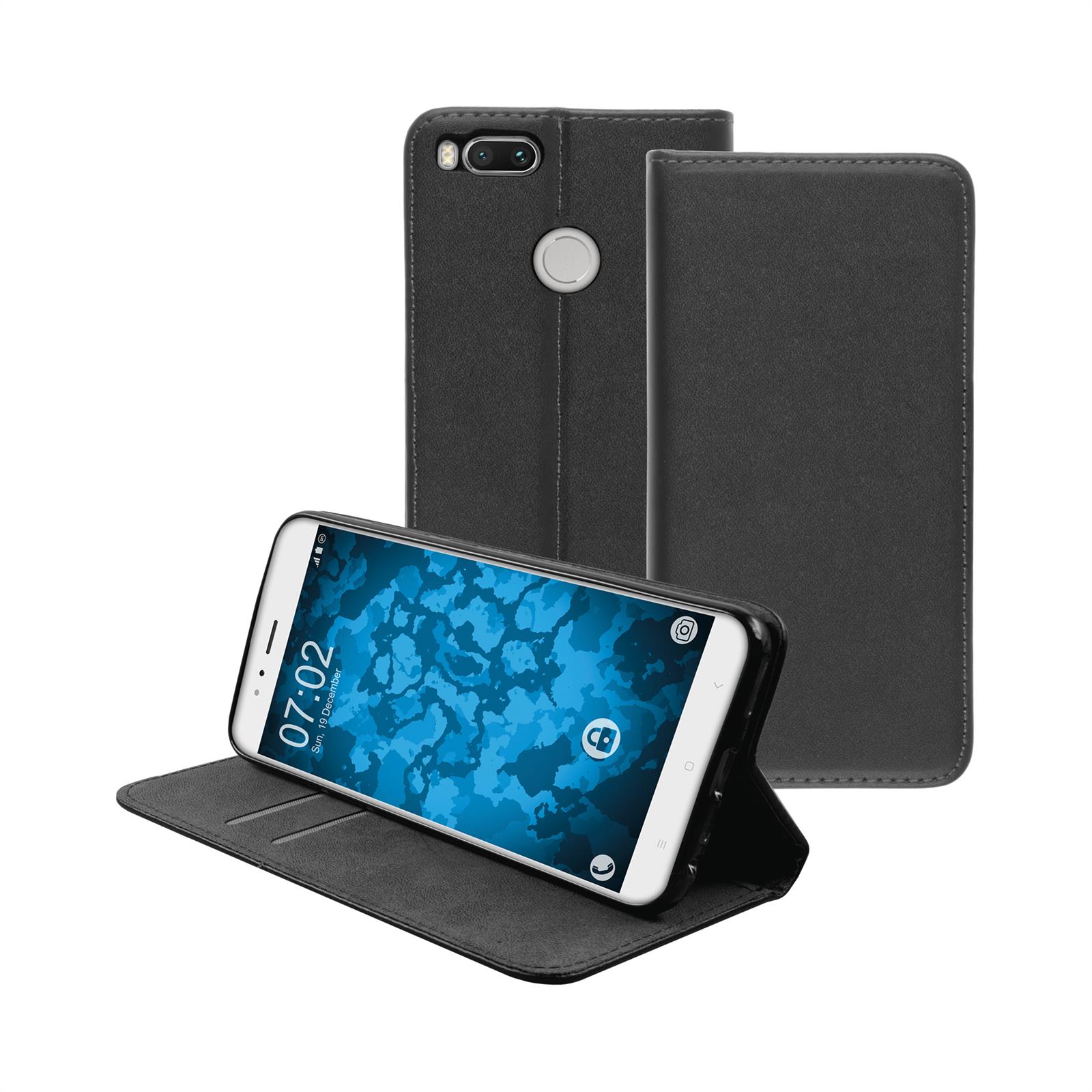 PhoneNatic - Book Phone Case Cover Wallet Case - Black - Picture 154 of 160