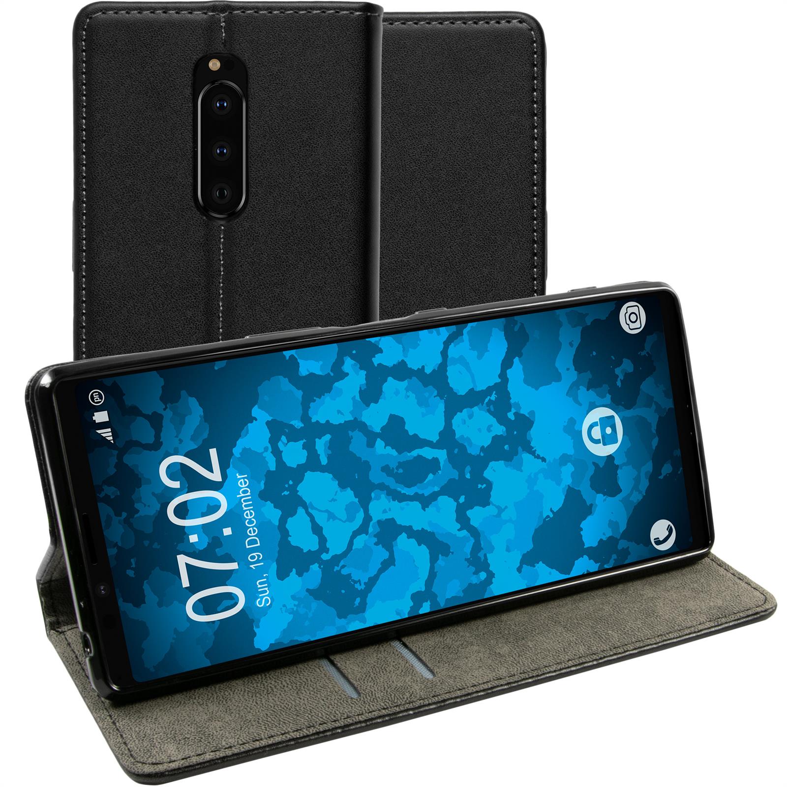 PhoneNatic - Book Phone Case Cover Wallet Case - Black - Picture 135 of 160