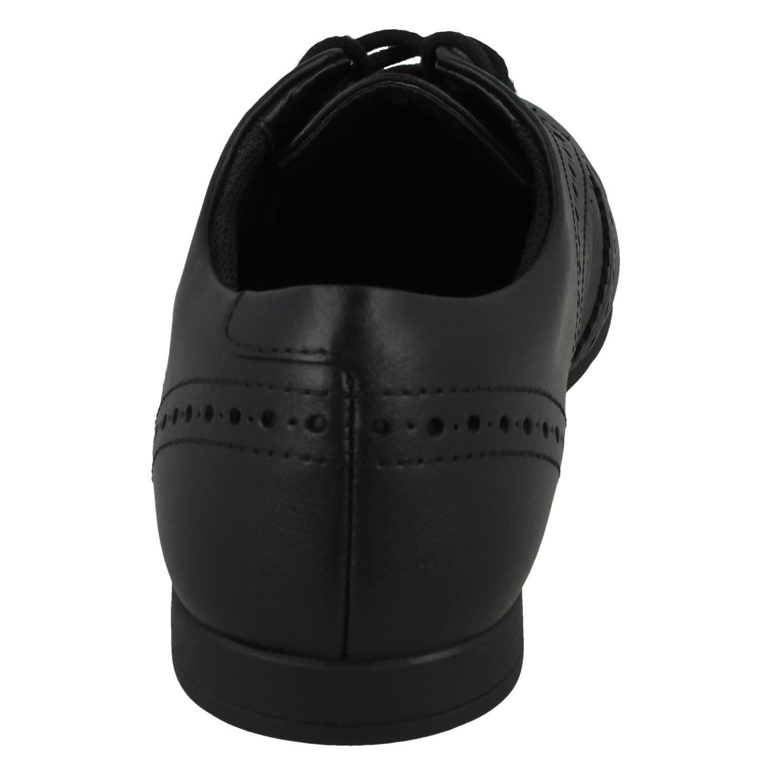 scala lace youth black patent