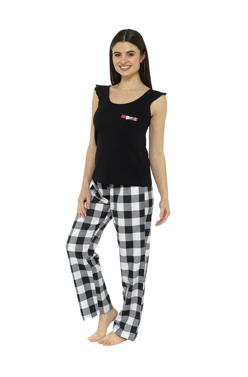 Donna Quadri Design Cool Estate Leggero Set Pigiama UK 8-22
