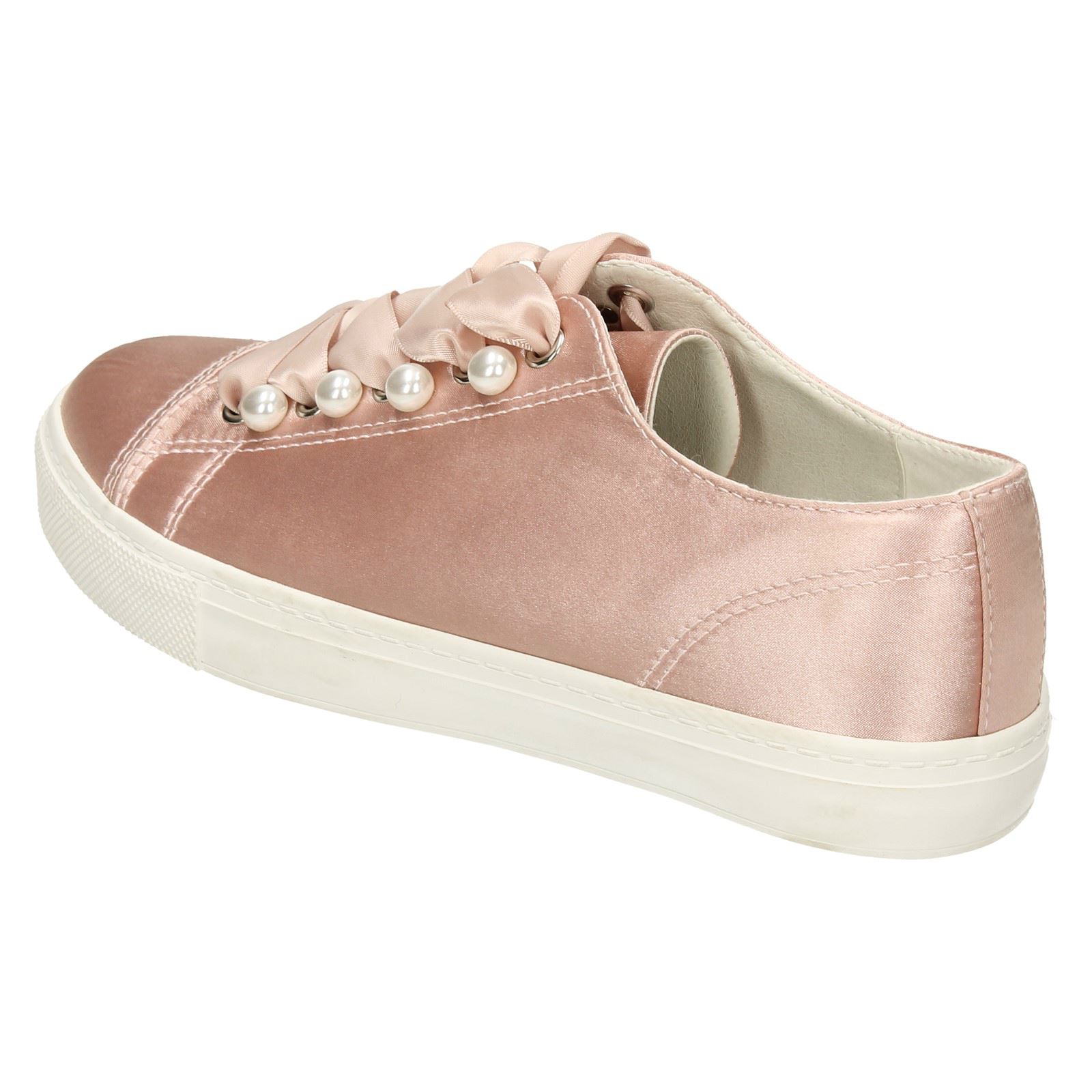 R2B Spot on F8R984 Ladies Negro Zapatos Con Cordones De