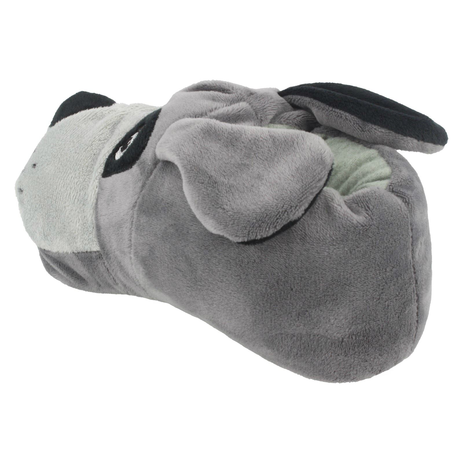 'Unisex Junior Spot On' Flat Novelty Dog Slippers X2R073 'Unisex Junior Spot On' Flat Novelty Dog Slippers X2R073