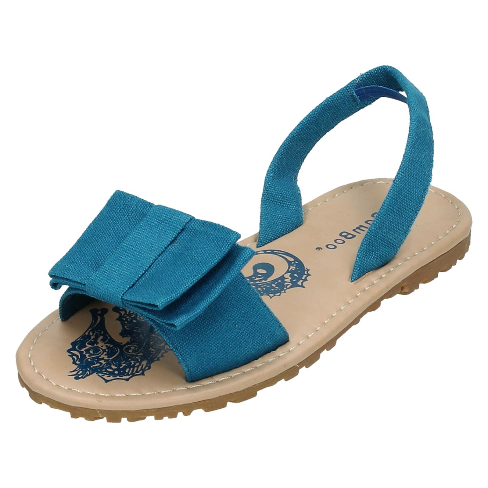 Ragazze Piatto Sabot Sandali con Cinturino