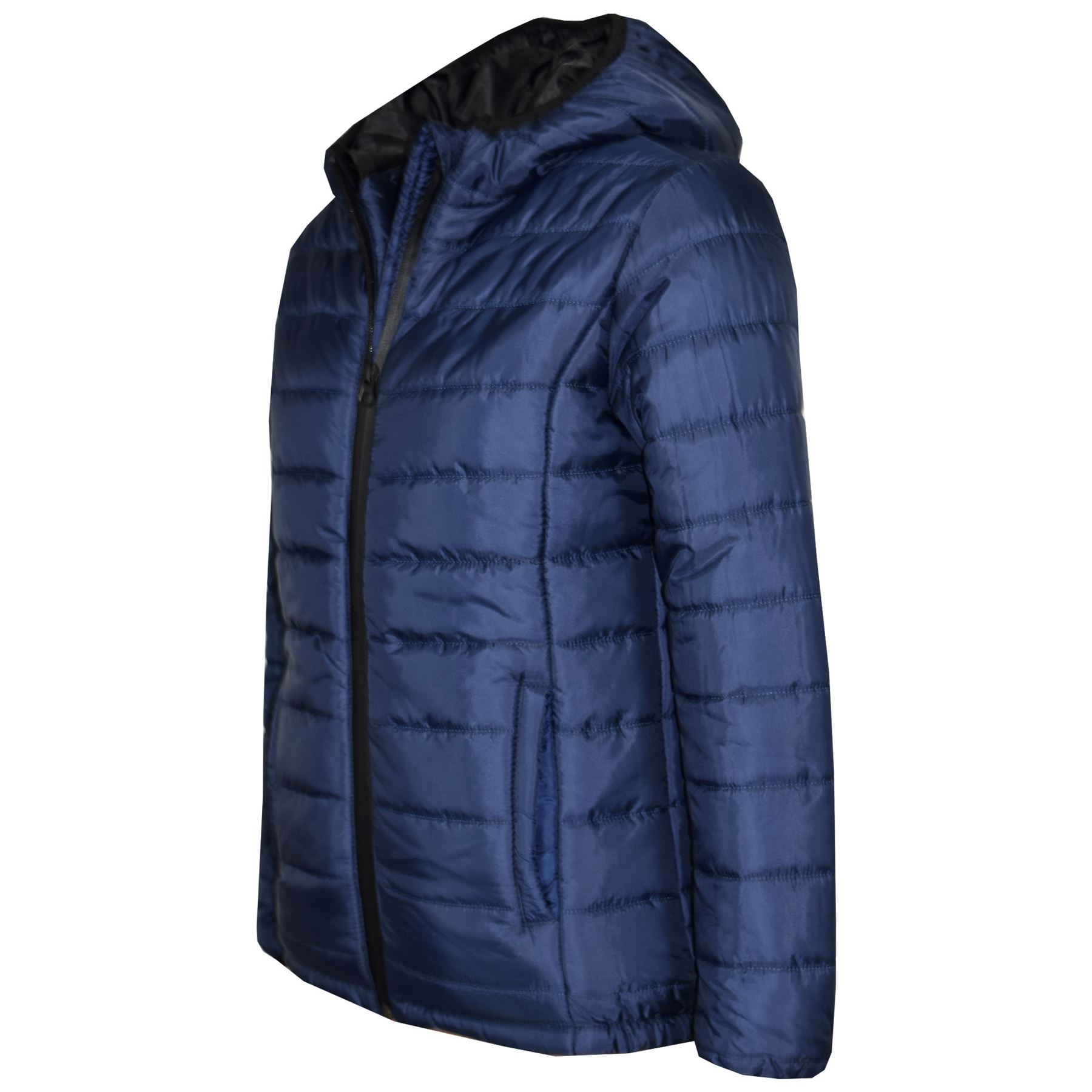 Ragazzi Giacche Bambini Designer Navy Schiuma Imbottito Puffa Scuola Warm Spesso