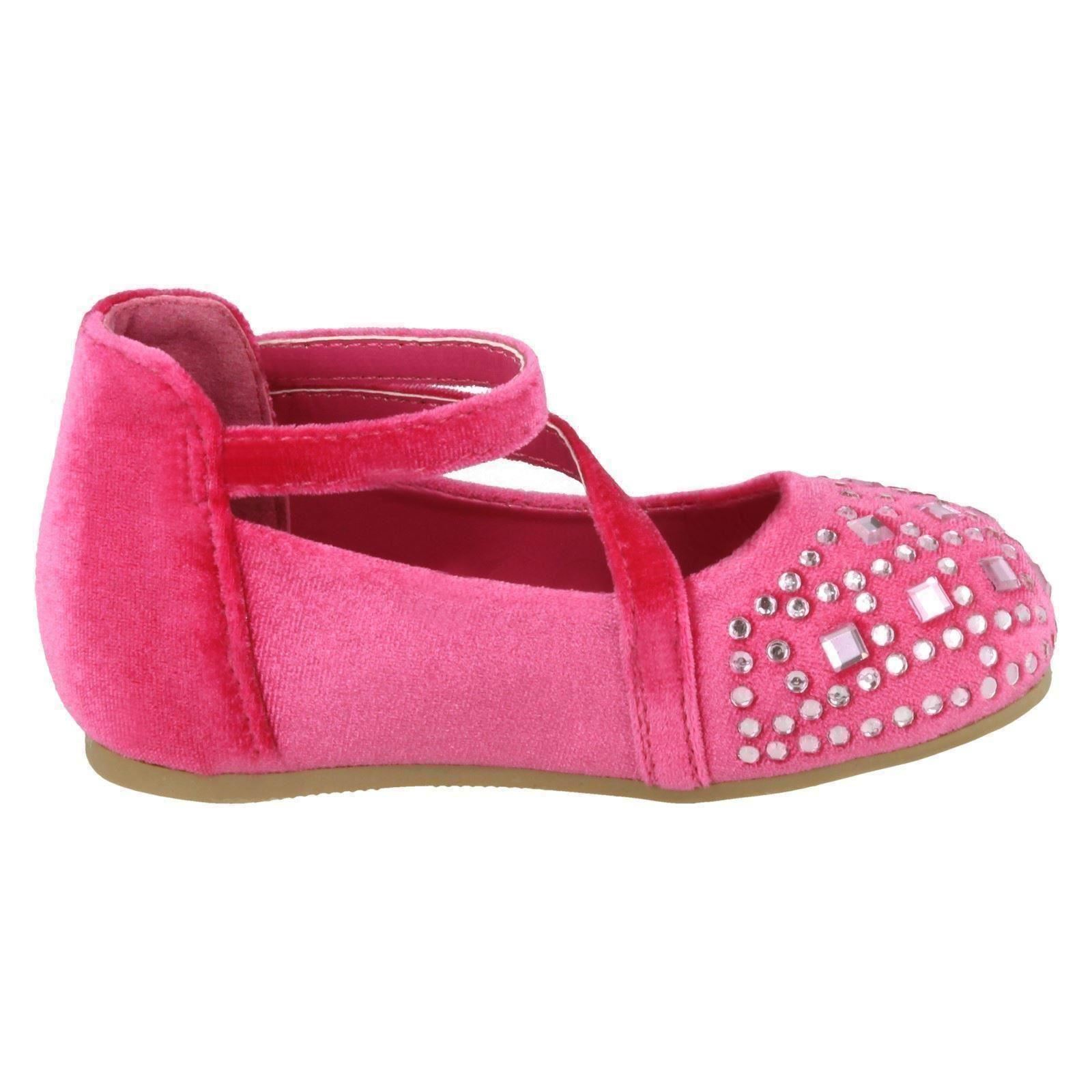 Savannah H2R284 Infants//Girls Pink Ballerina Style Shoes R2A
