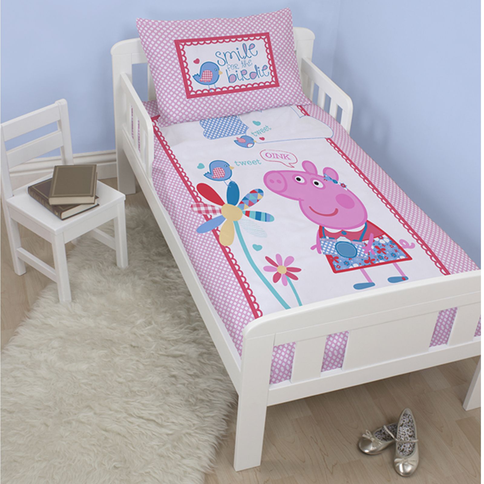 PEPPA PIG & PIG DUVET QUILT COVERS TODDLER, SINGLE & DOUBLE
