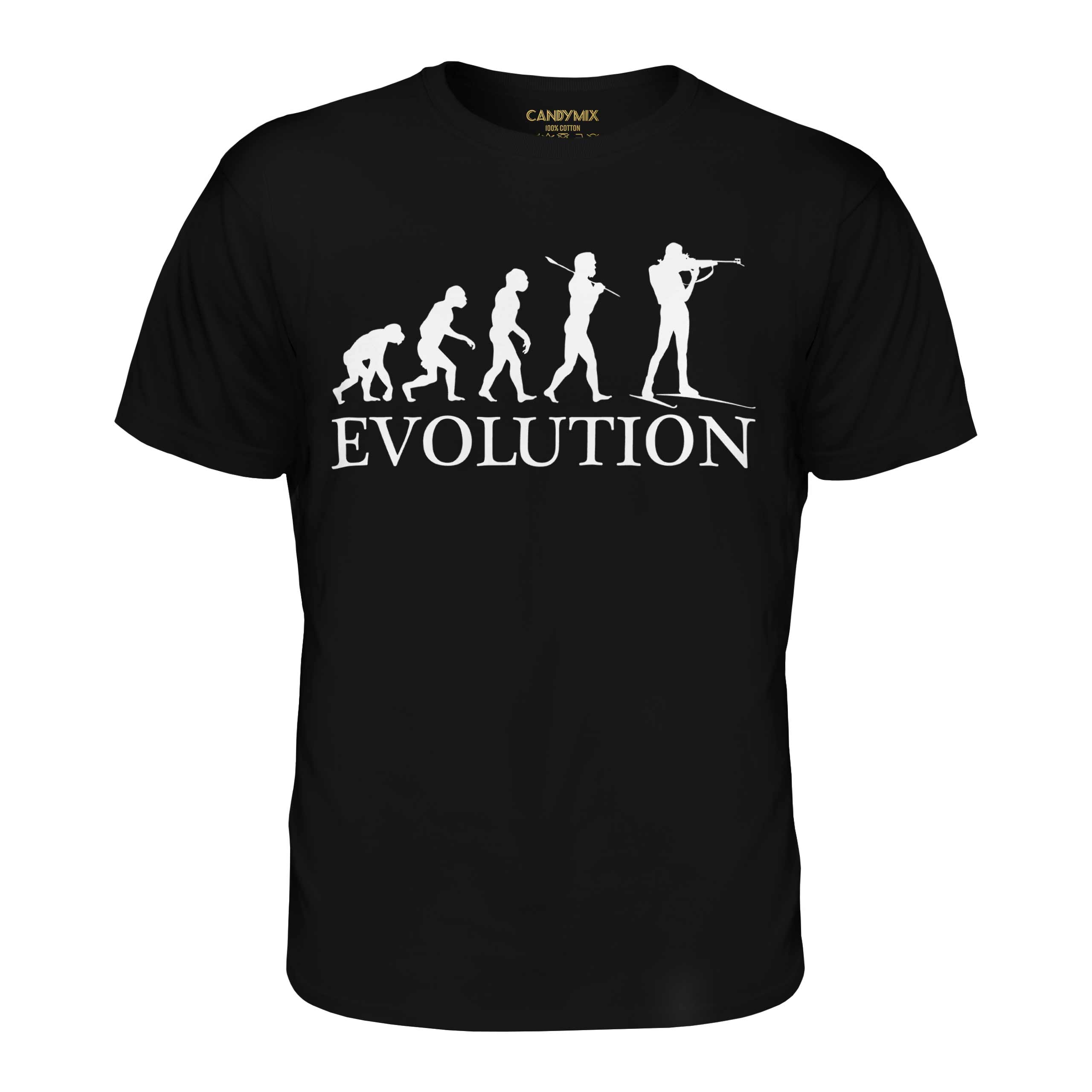 BIATHLON EVOLUTION OF MAN MENS T-SHIRT TEE TOP GIFT ACCESSORIES - Picture 8 of 21