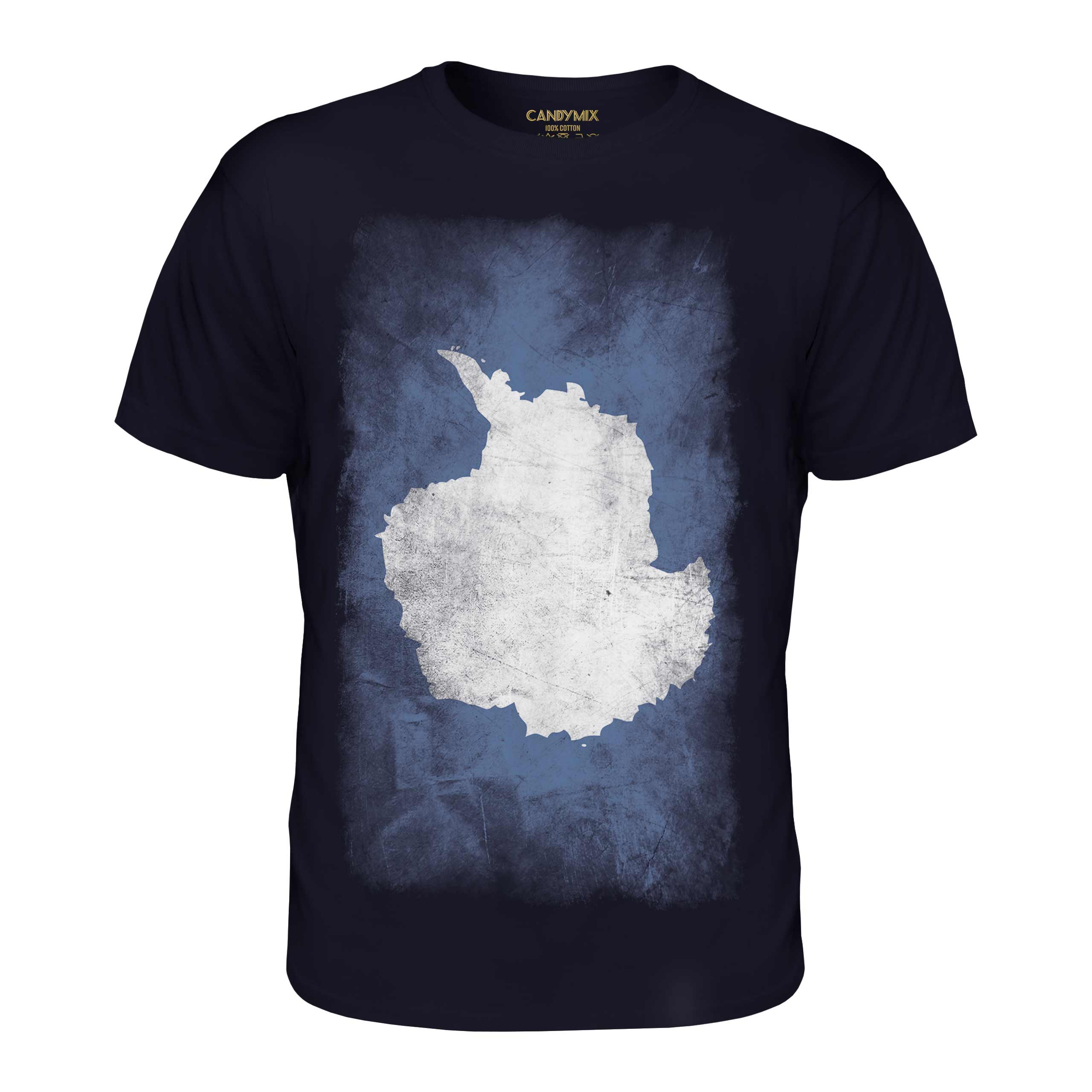 Antartica Sbiadito Bandiera T-Shirt Calcio Maglia Regalo Vestiti Maglia