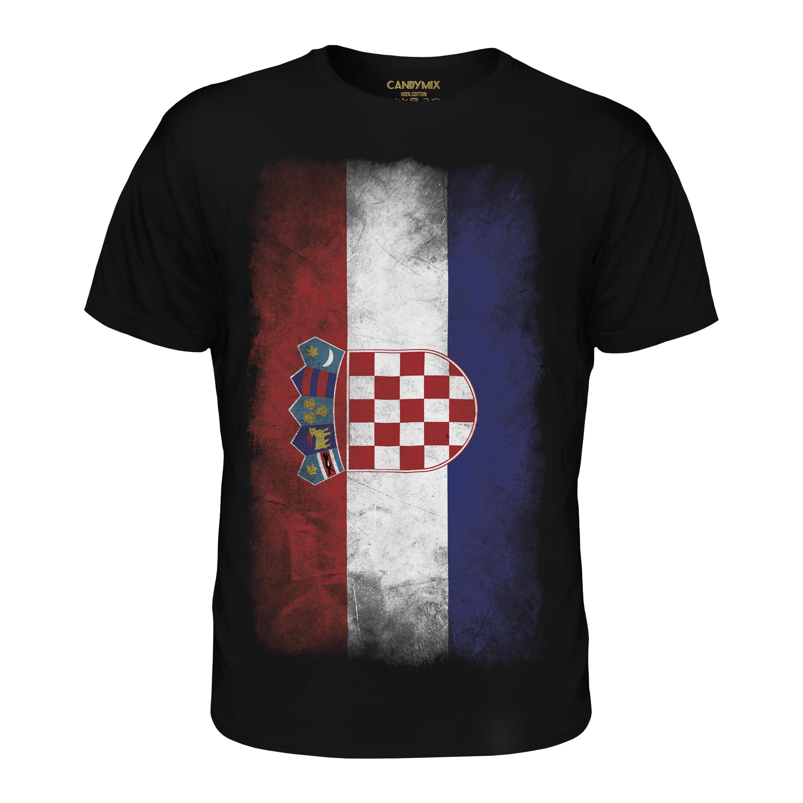 CROATIA FADED FLAG MENS T-SHIRT TEE TOP HRVATSKA FOOTBALL CROATIAN GIFT SHIRT - Picture 8 of 21