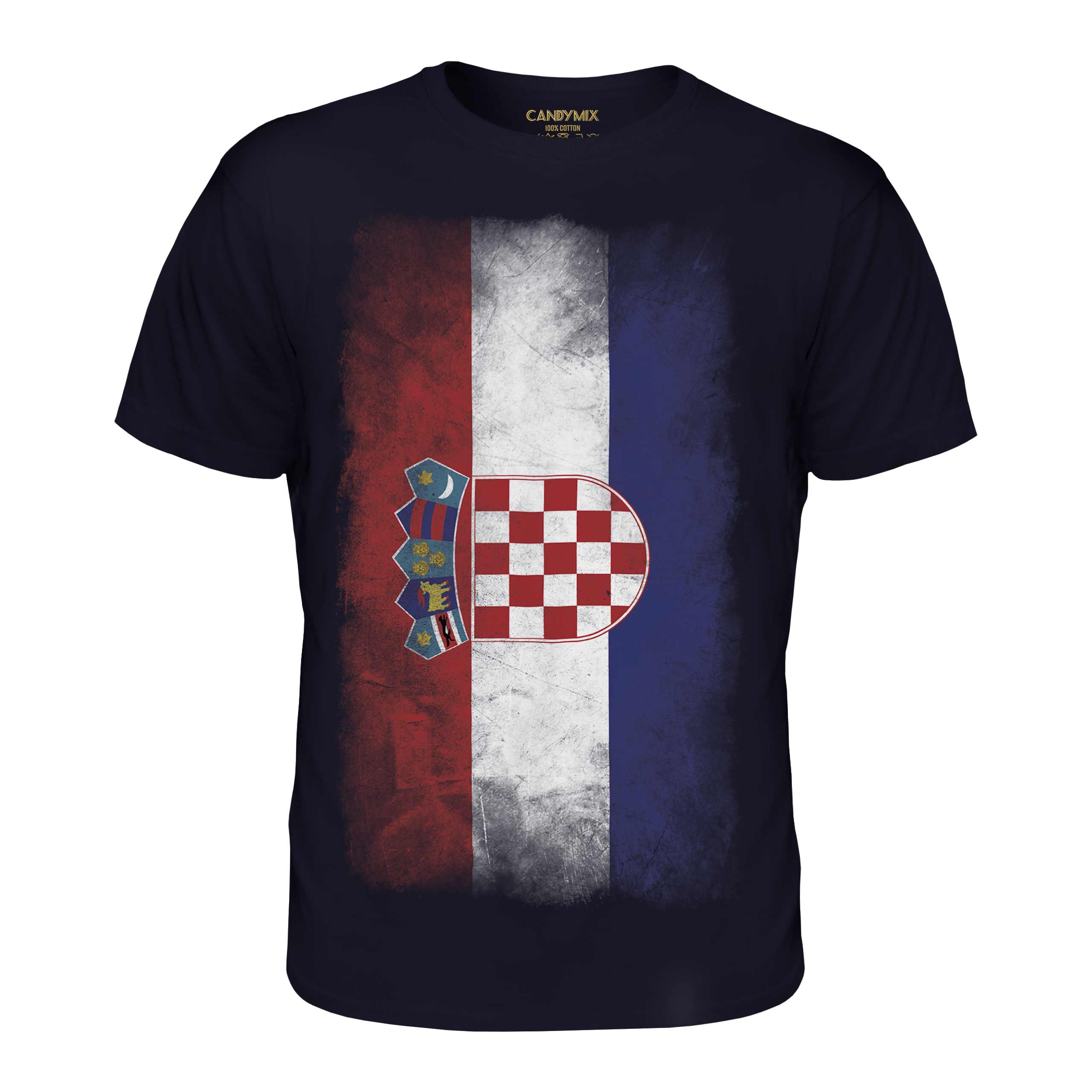 CROATIA FADED FLAG MENS T-SHIRT TEE TOP HRVATSKA FOOTBALL CROATIAN GIFT SHIRT - Picture 18 of 21