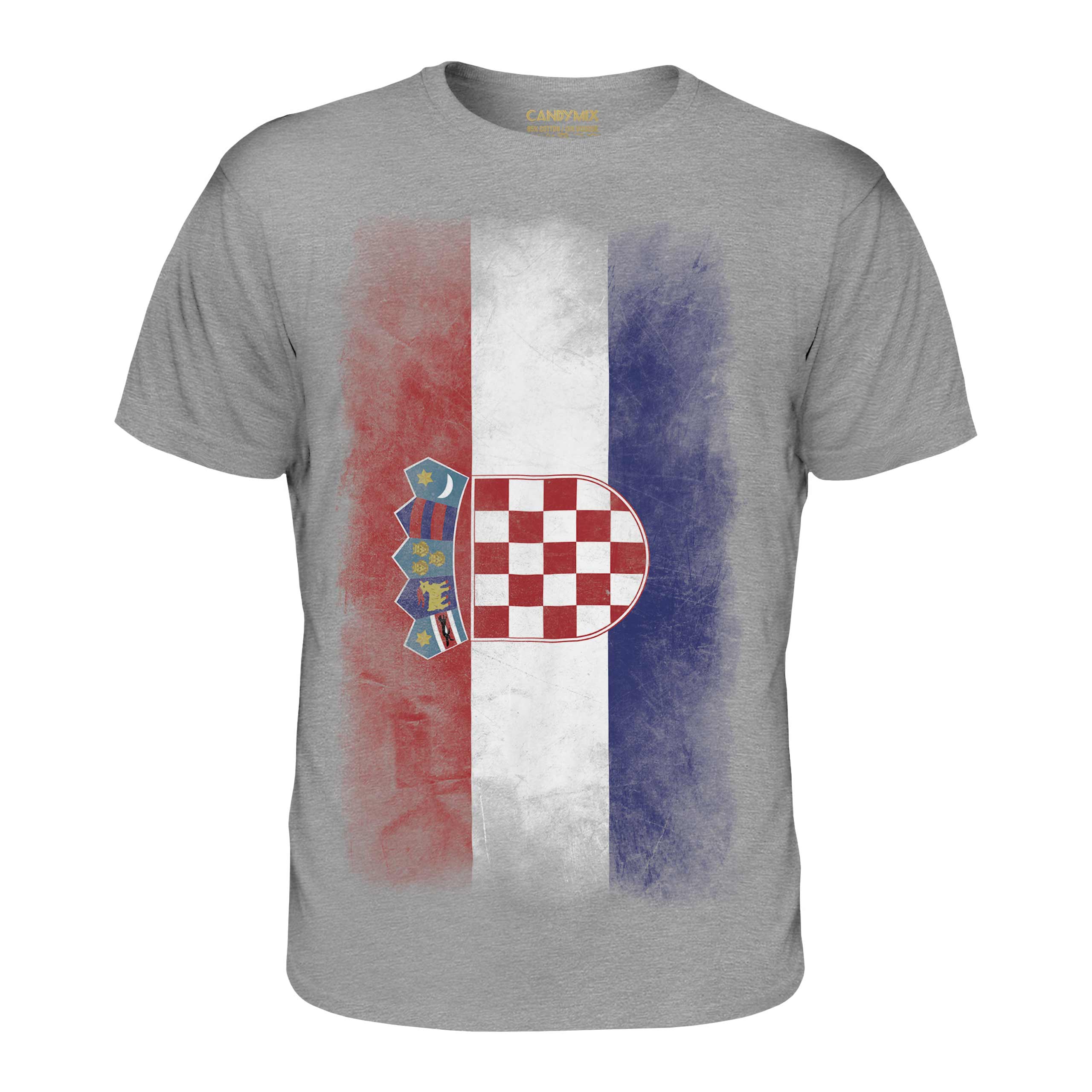 CROATIA FADED FLAG MENS T-SHIRT TEE TOP HRVATSKA FOOTBALL CROATIAN GIFT SHIRT - Picture 13 of 21