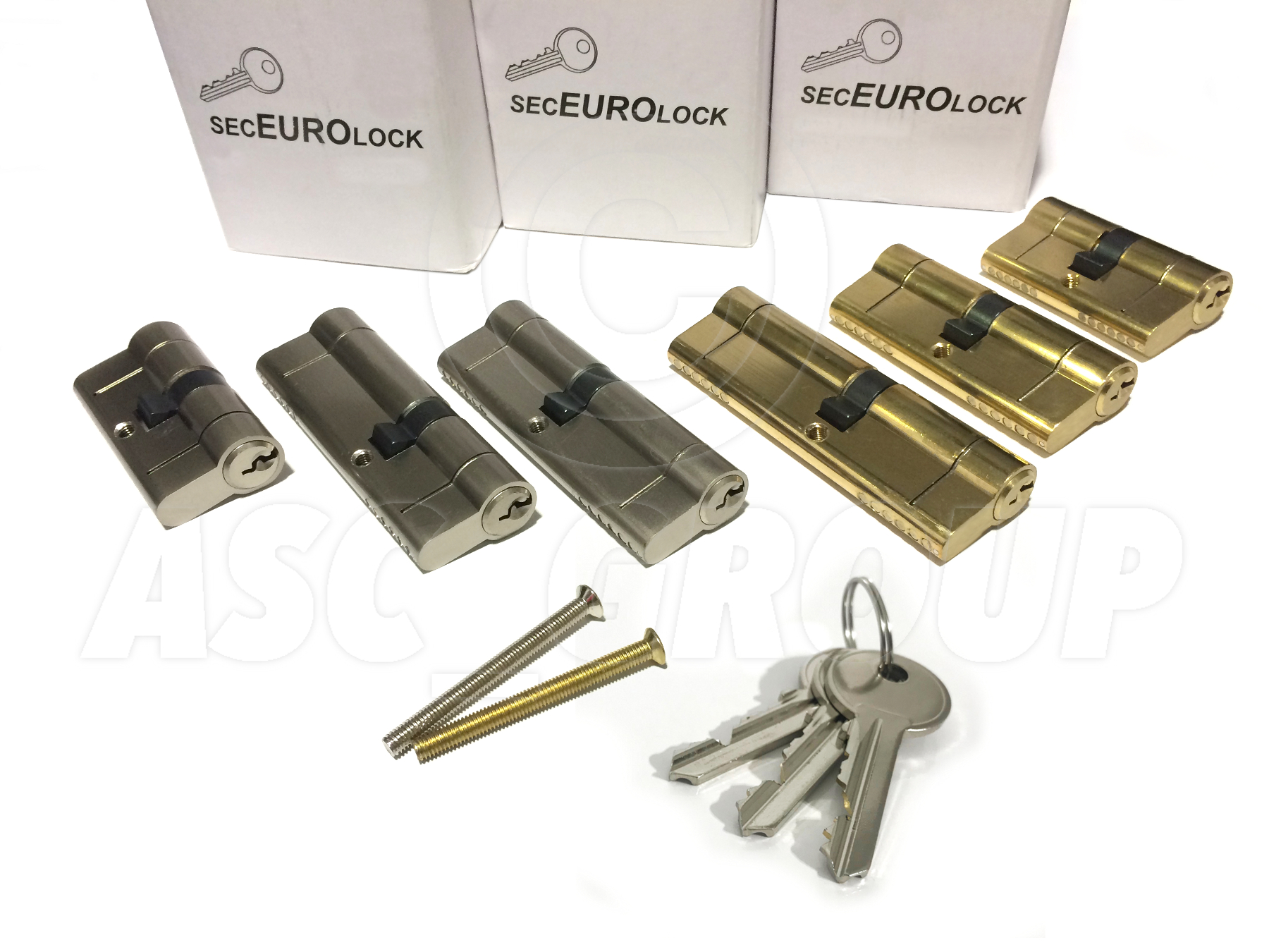 SECEURO EURO PVC Upvc Serratura 3 Chiavi Antitrapano Antiusura Urto