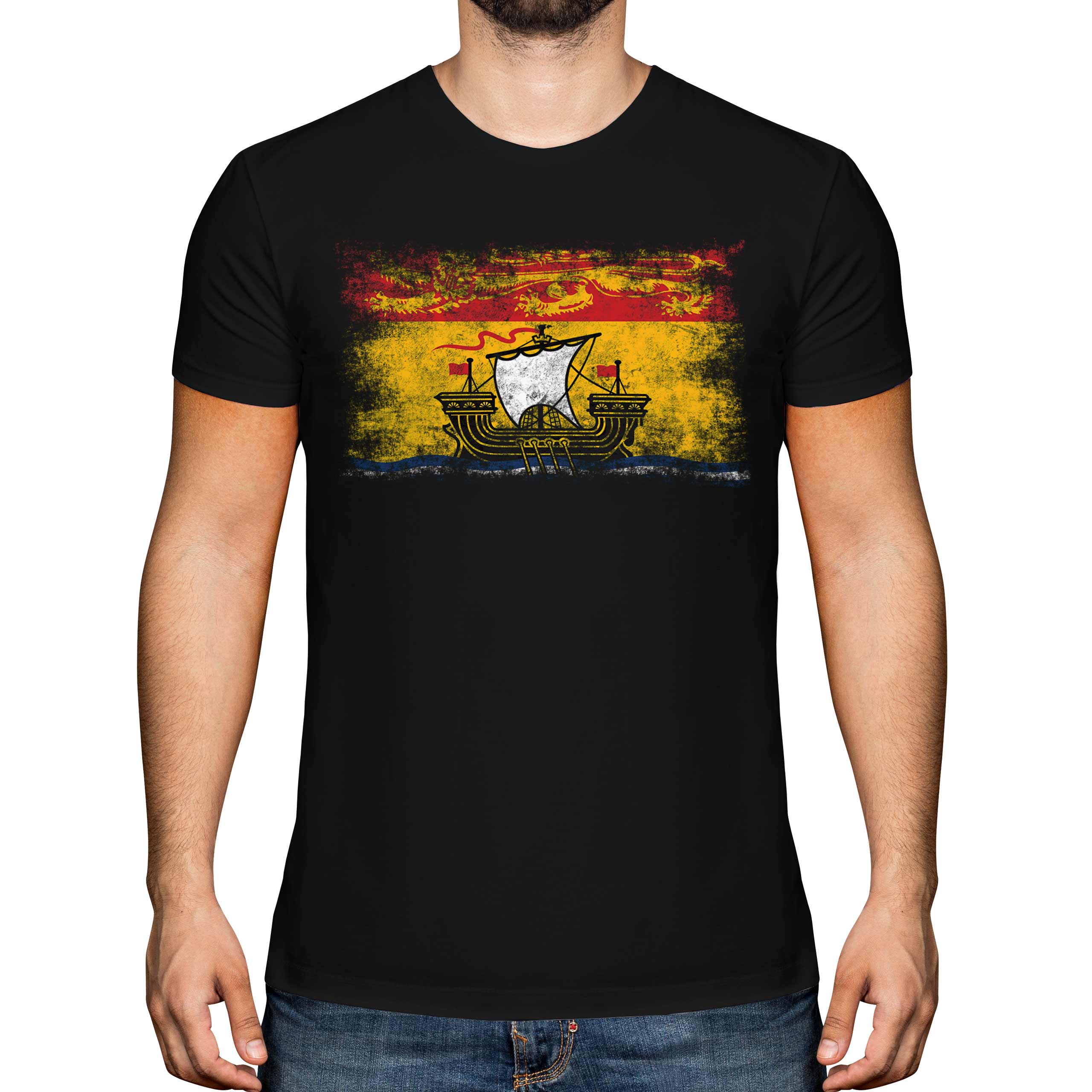 Nuovo Brunswick Affliggere Bandiera Uomo T-Shirt Maglia Regalo Abbigliamento - Picture 7 of 21