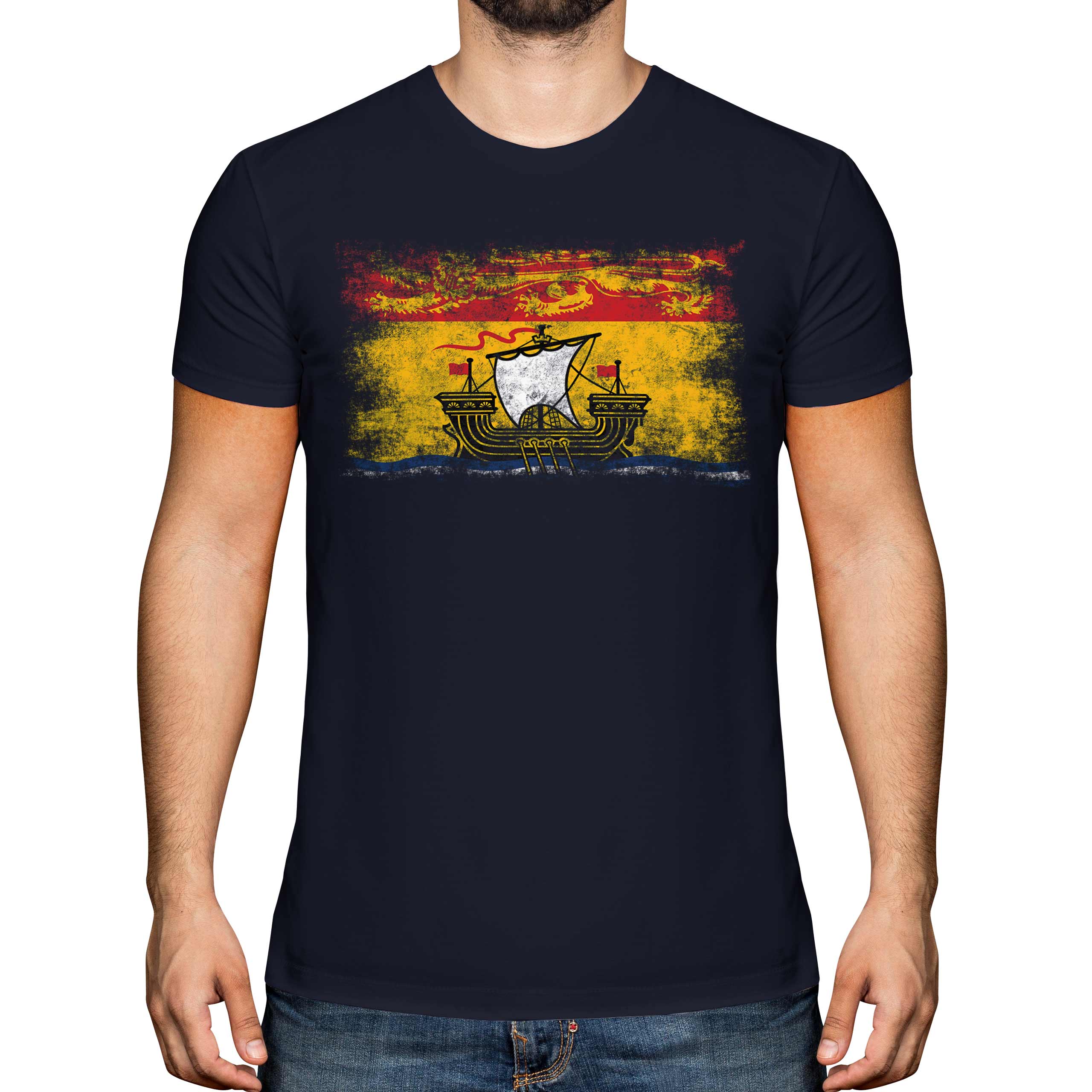 Nuovo Brunswick Affliggere Bandiera Uomo T-Shirt Maglia Regalo Abbigliamento - Picture 17 of 21