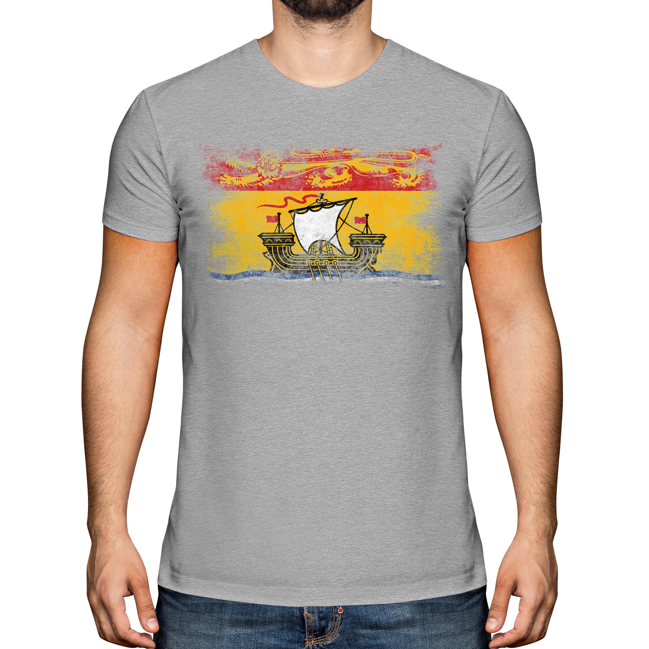 Nuovo Brunswick Affliggere Bandiera Uomo T-Shirt Maglia Regalo Abbigliamento - Picture 12 of 21