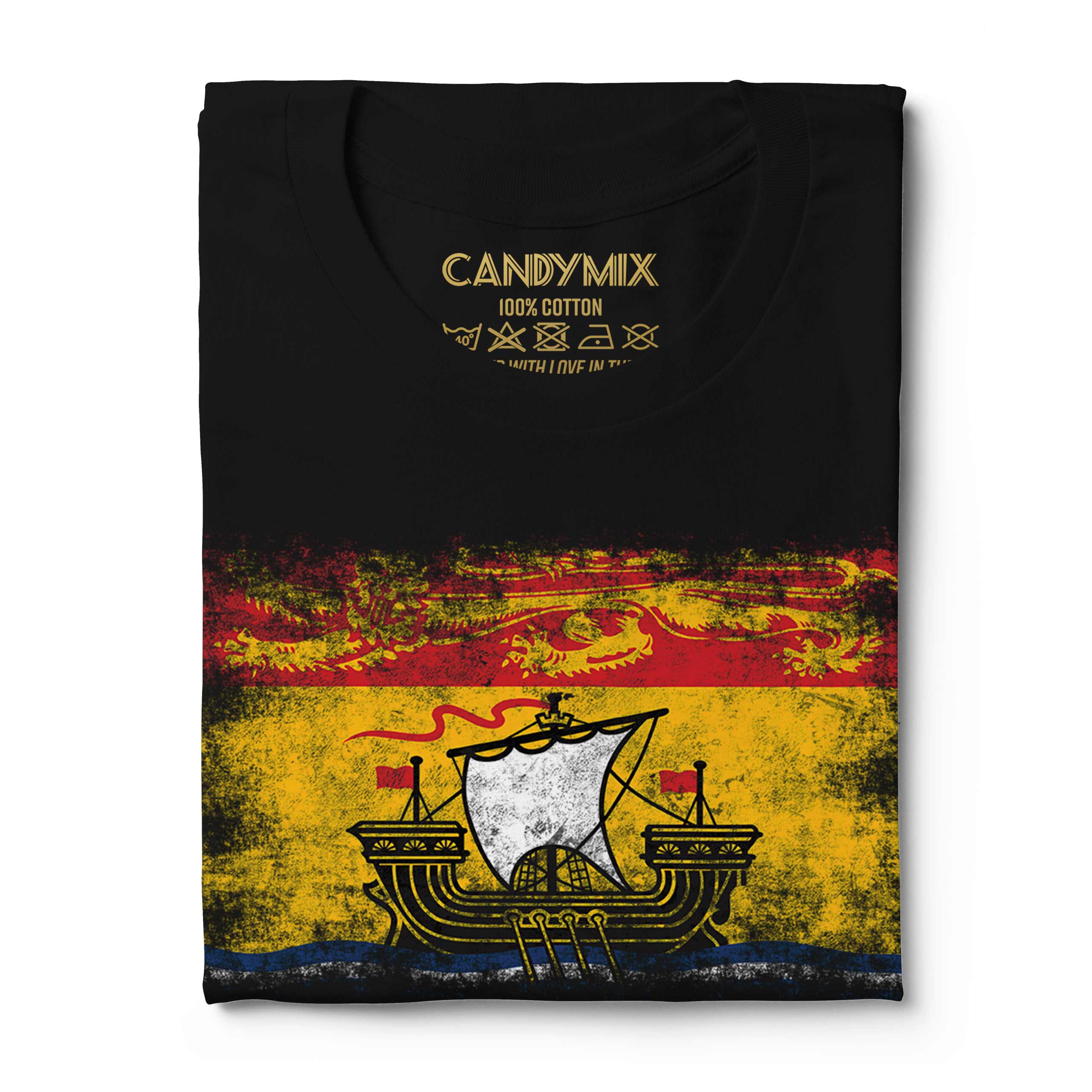 Nuovo Brunswick Affliggere Bandiera Uomo T-Shirt Maglia Regalo Abbigliamento - Picture 10 of 21