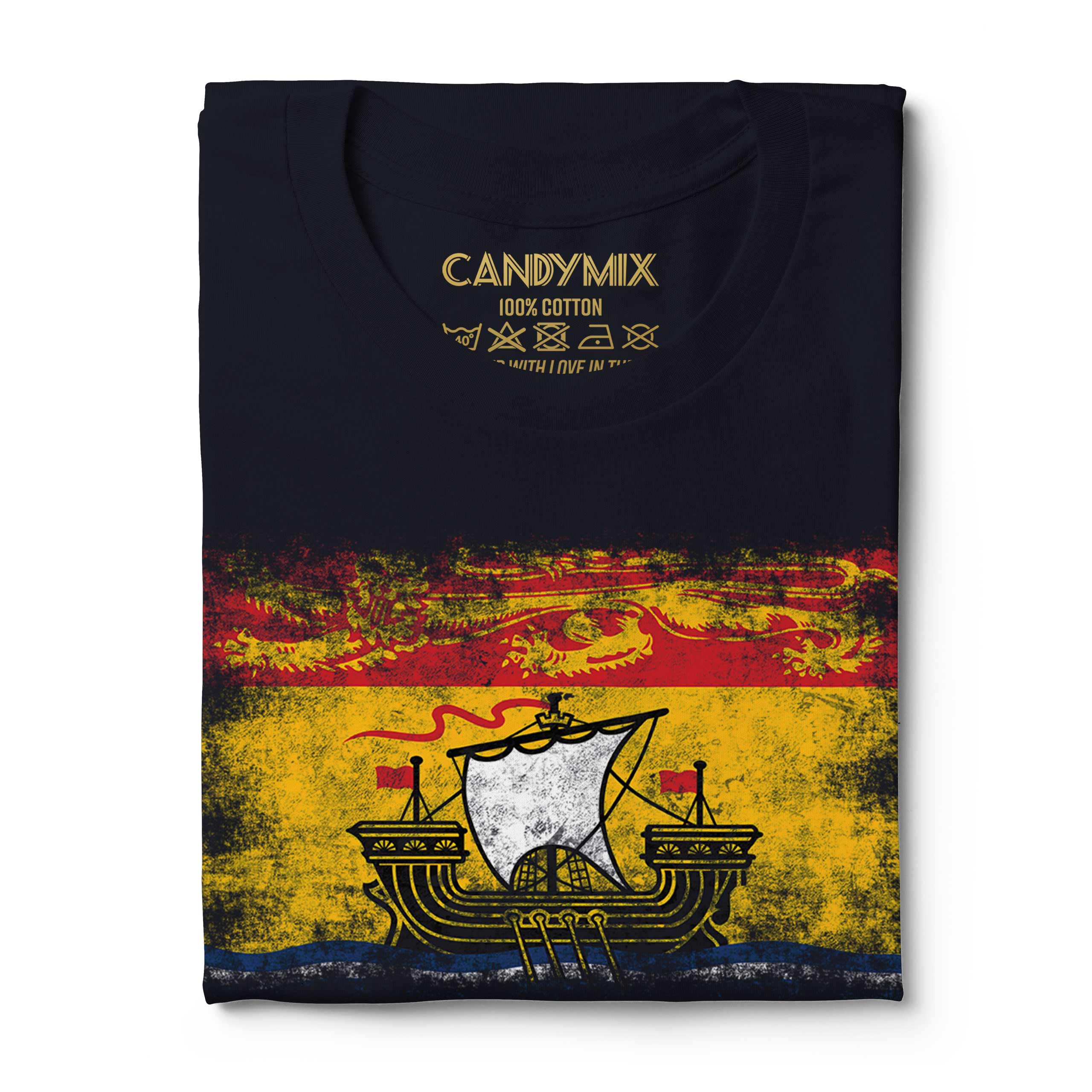 Nuovo Brunswick Affliggere Bandiera Uomo T-Shirt Maglia Regalo Abbigliamento - Picture 20 of 21