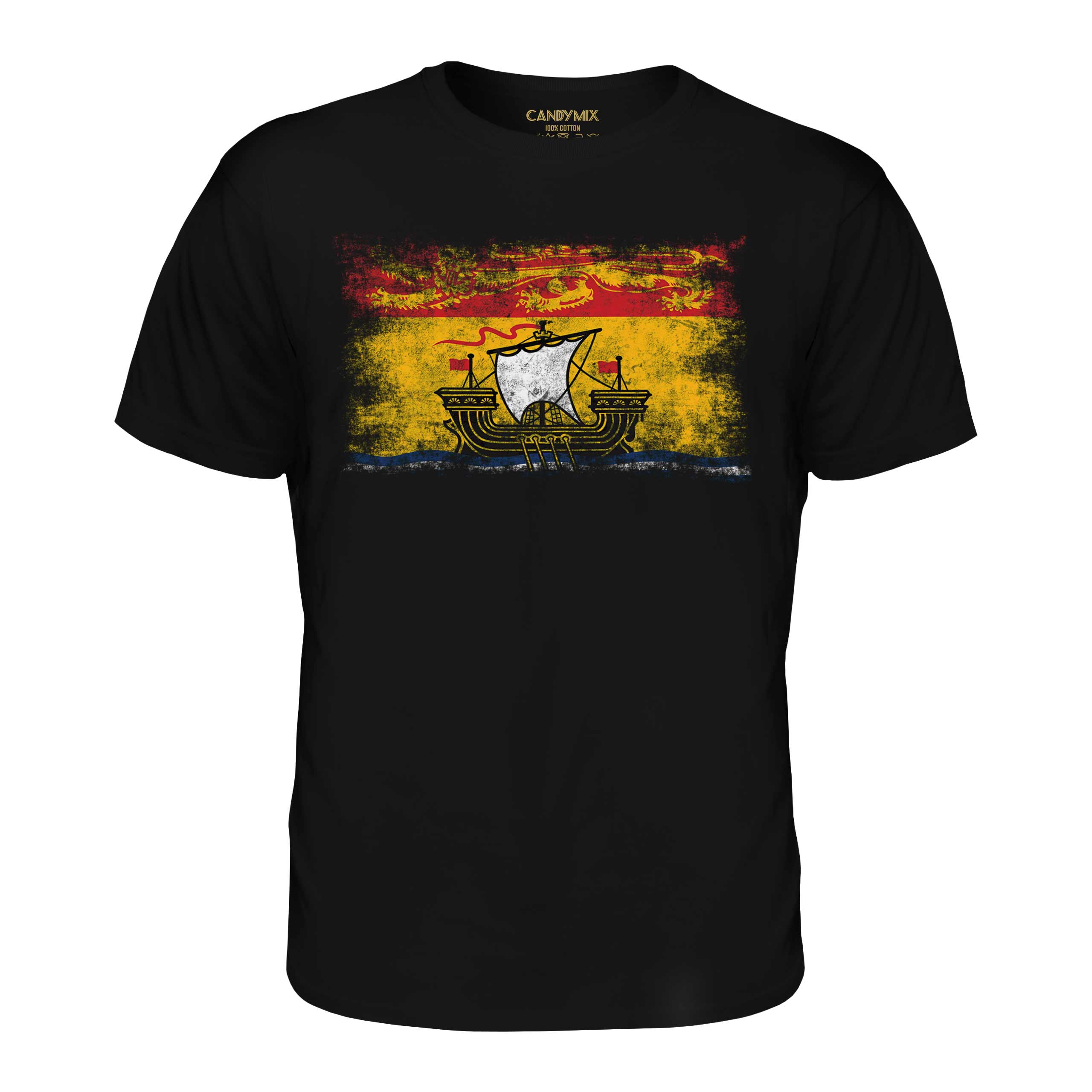Nuovo Brunswick Affliggere Bandiera Uomo T-Shirt Maglia Regalo Abbigliamento - Picture 8 of 21
