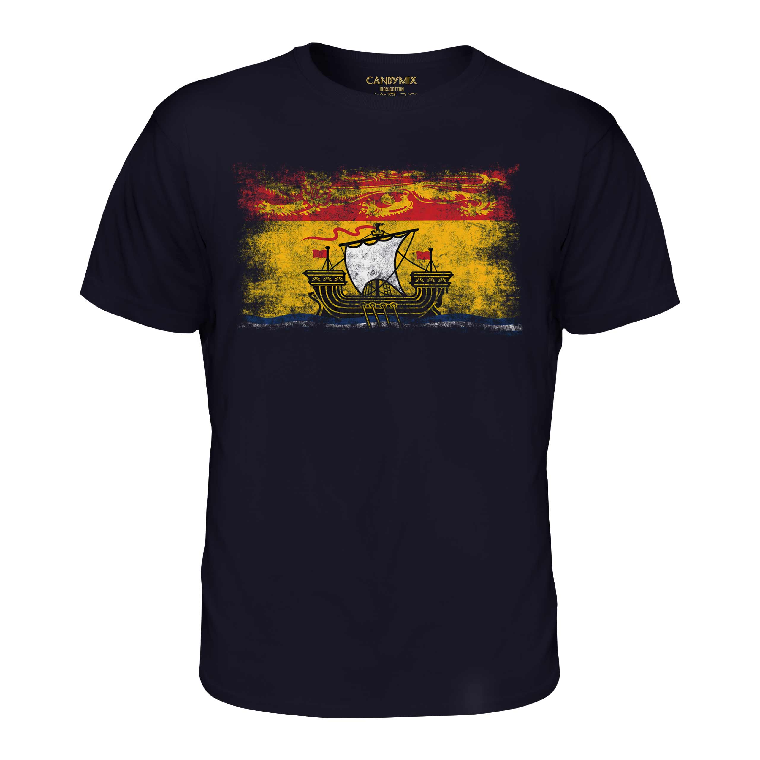 Nuovo Brunswick Affliggere Bandiera Uomo T-Shirt Maglia Regalo Abbigliamento - Picture 18 of 21