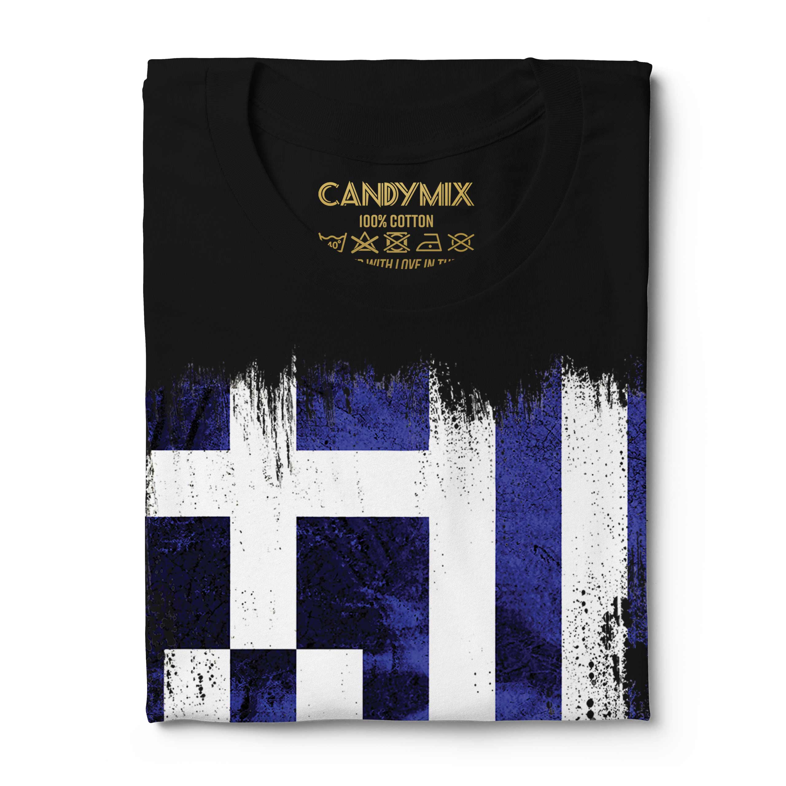 Grecia Bandiera Grunge da Uomo T-Shirt Hellas Greco Ellada Ellenica Greco - Picture 10 of 21