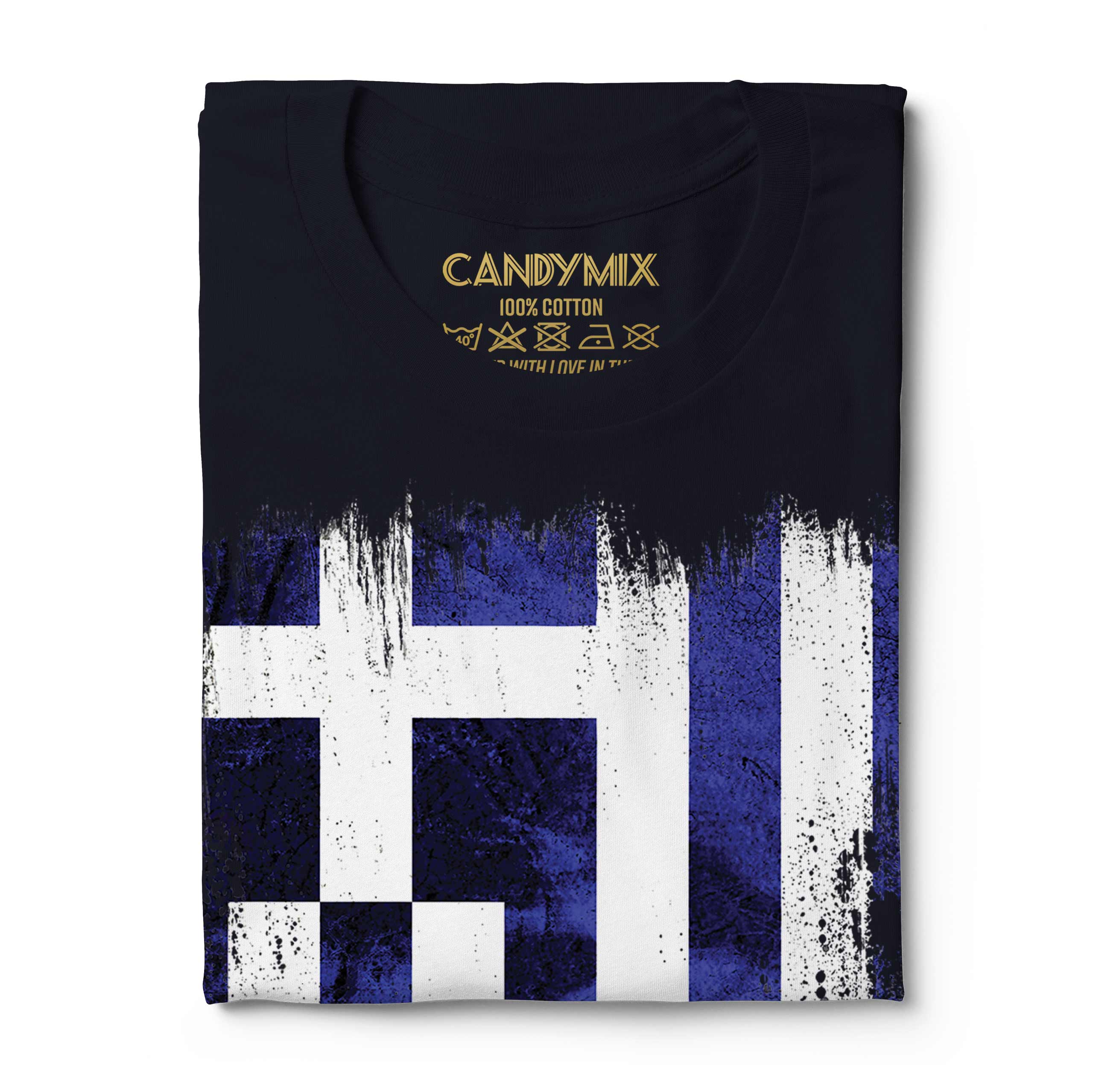 Grecia Bandiera Grunge da Uomo T-Shirt Hellas Greco Ellada Ellenica Greco - Picture 20 of 21