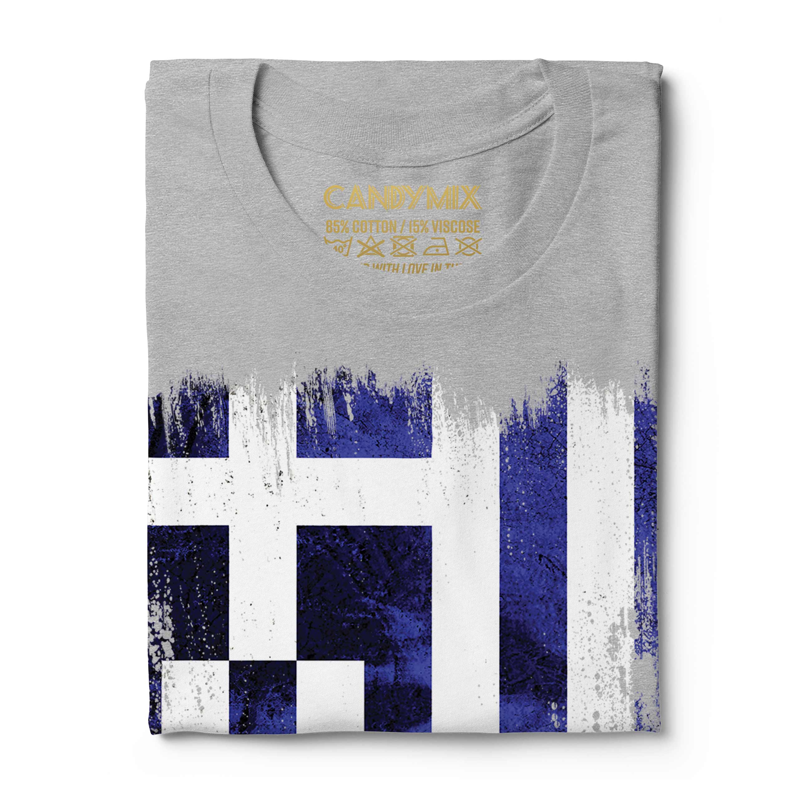 Grecia Bandiera Grunge da Uomo T-Shirt Hellas Greco Ellada Ellenica Greco - Picture 15 of 21