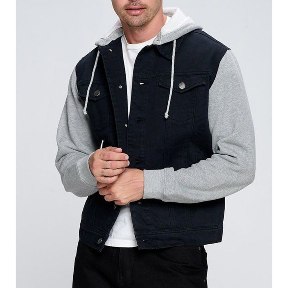 Hybrid Hooded Trucker Jean Jacket | eBay