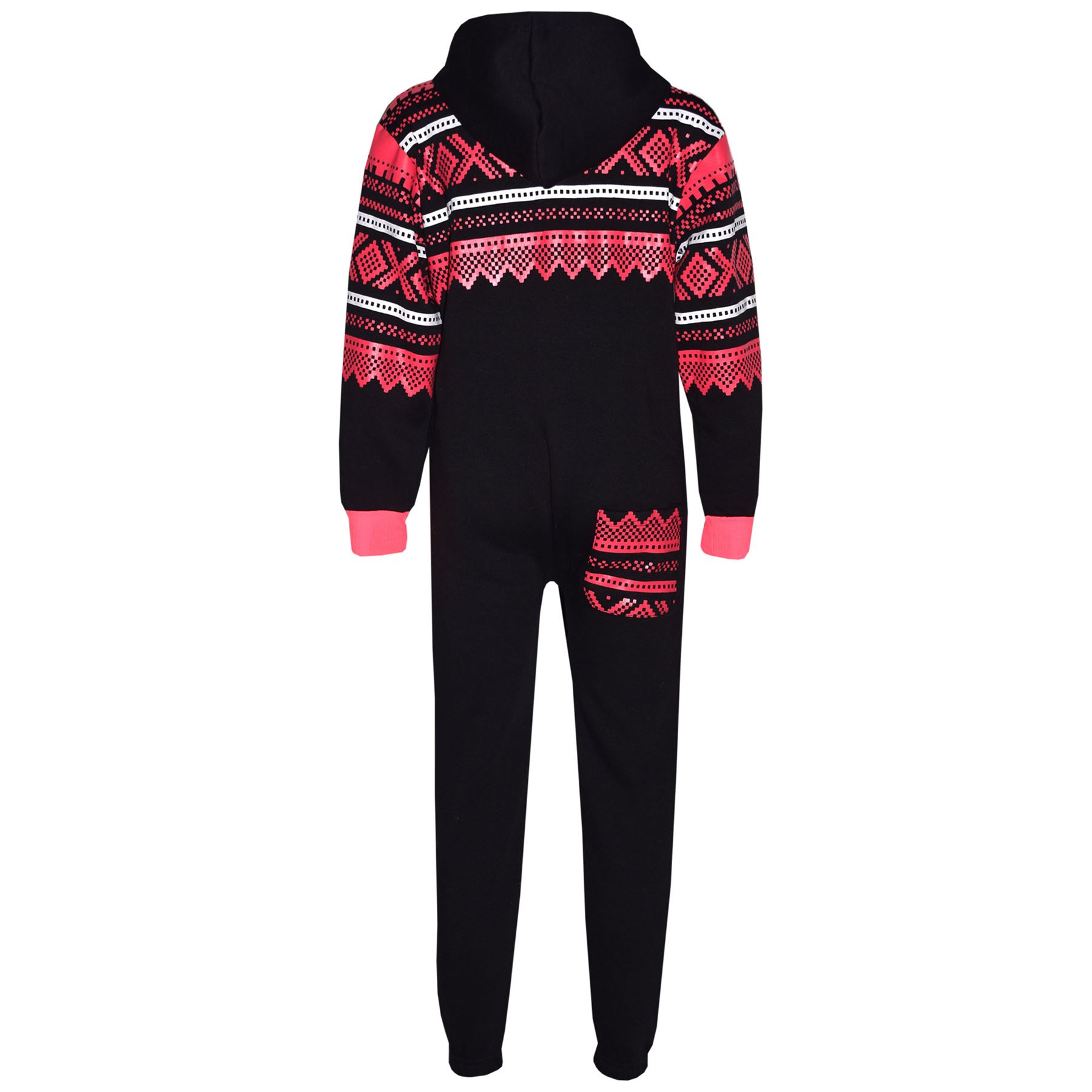Kids Girls Boys Aztec Snowflake A2Z Onesie One Piece Jumpsuit Playsuit 7-13 Year - Picture 15 of 32