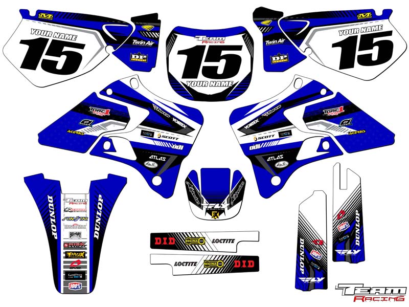 20002001 YAMAHA YZ 125 250 GRAPHICS KIT DECALS YZ125 YZ250 STICKERS