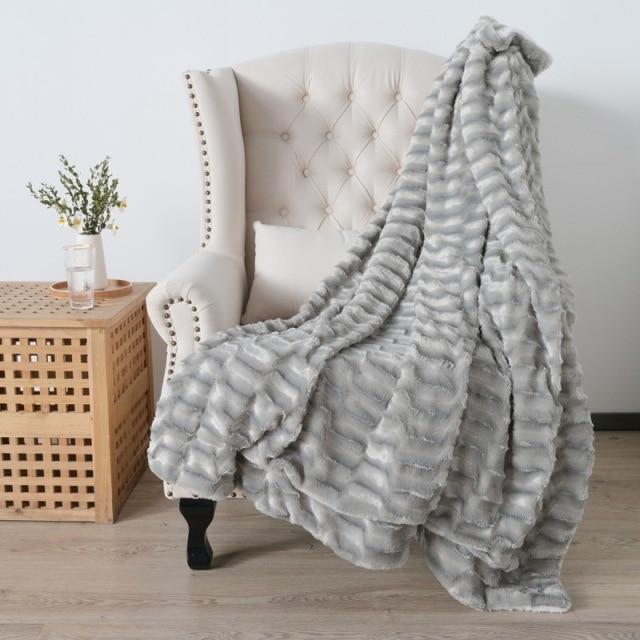 Peluche Morbido E Comodo Doppio Strato Flanella Coperta