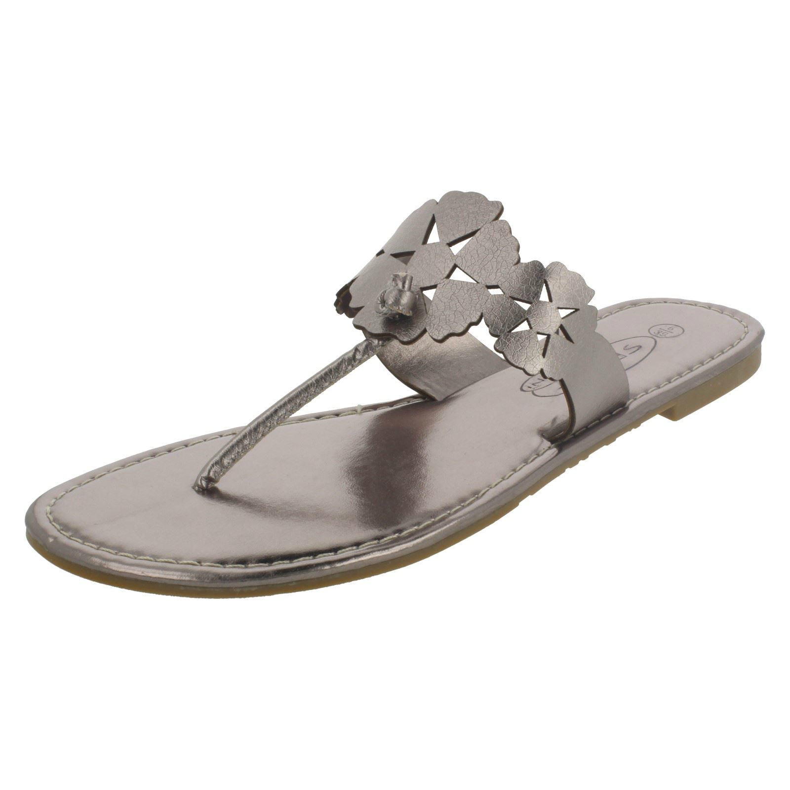 Piatto Infradito Sandali Con Fiore Design donna