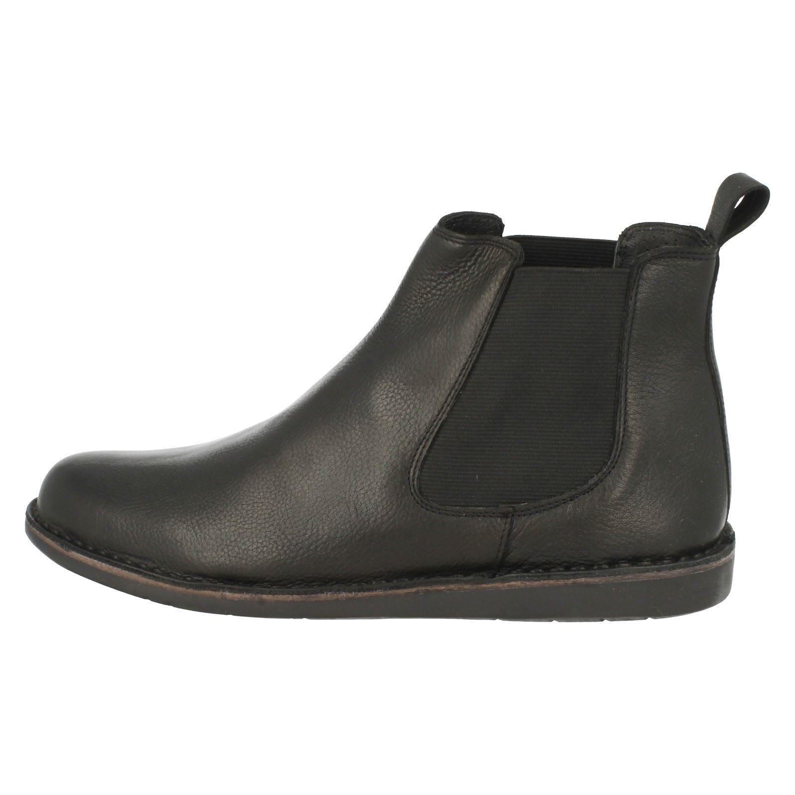 Padders Jez Mens Leather Gusset Wide (G) Dealer Boots Black 40
