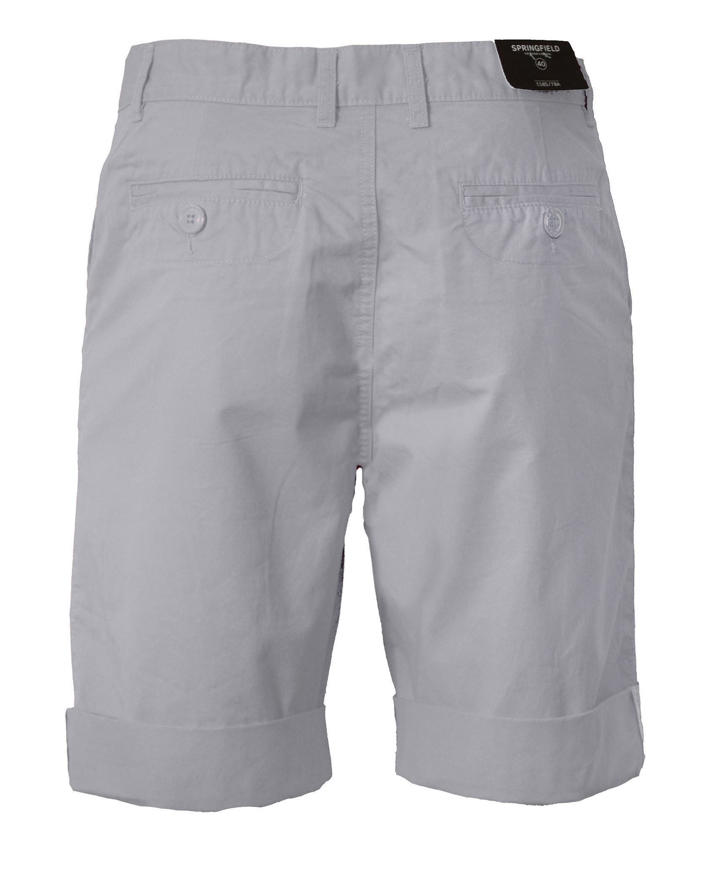 Hombre Springfield Shorts Chinos Rodilla Algodón Largo Fondos EU40 GB  30-EU50 40 | eBay