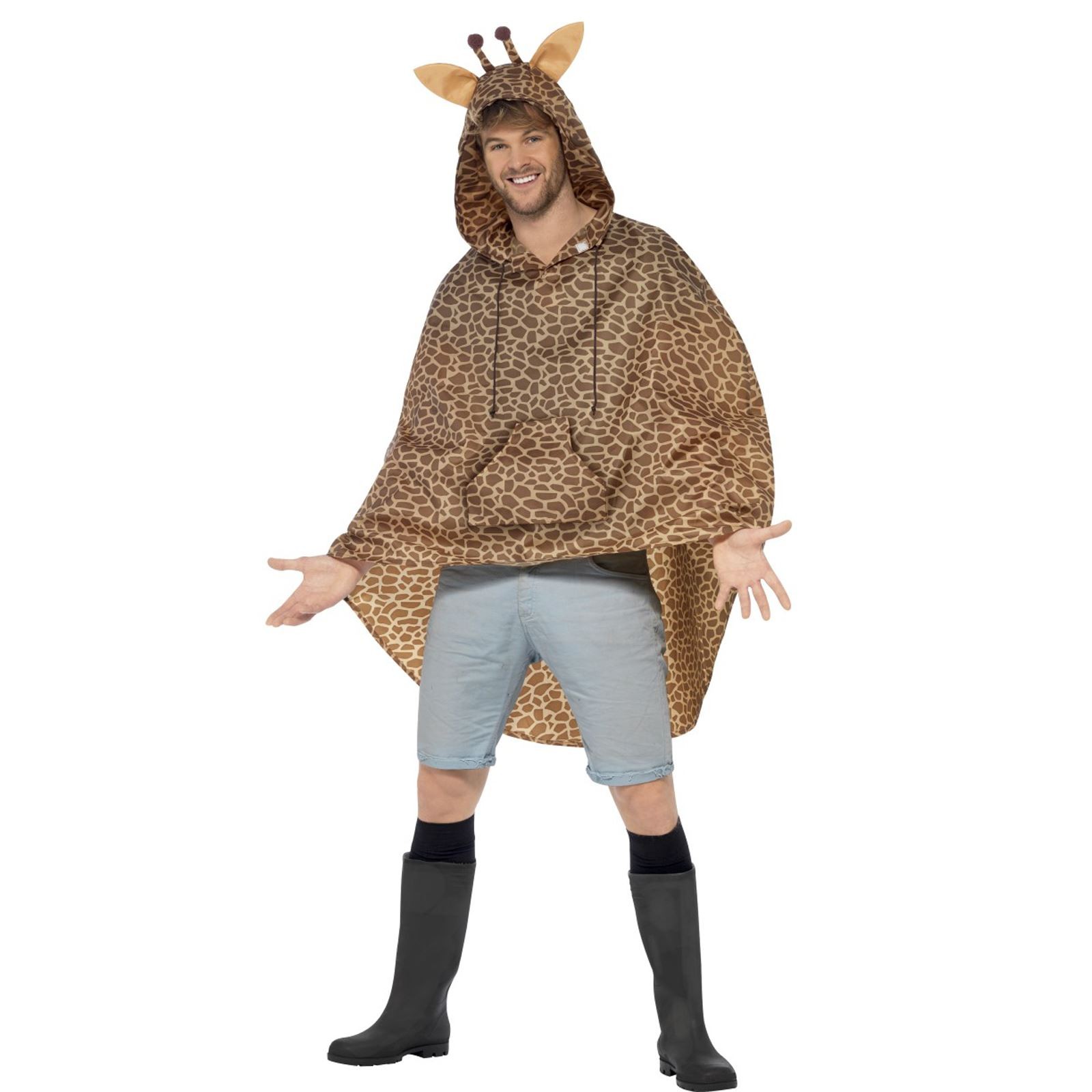 Adult Mens Ladies Fancy Dress Festival Easter Animal Party Waterproof Poncho Fun