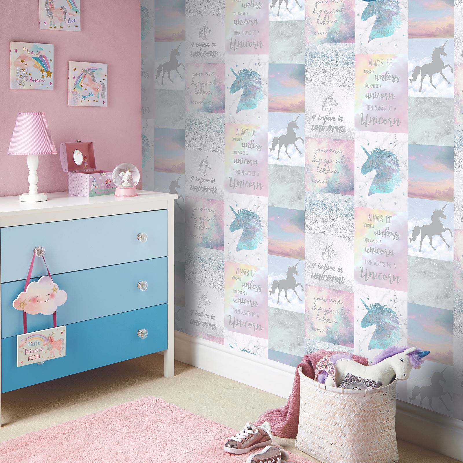 Arthouse Pailleté Papier Peint Enfants Chambre à Coucher ...